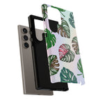 Tough Cases - Monstera Leaf Themed Phone Protection for iPhone, Samsung, and Google Pixel (Matte/Glossy)