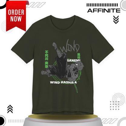 T-Shirt Sanemi Wind Hashira Shirt - Official Demon Slayer Merch (Unisex Anime Tee)