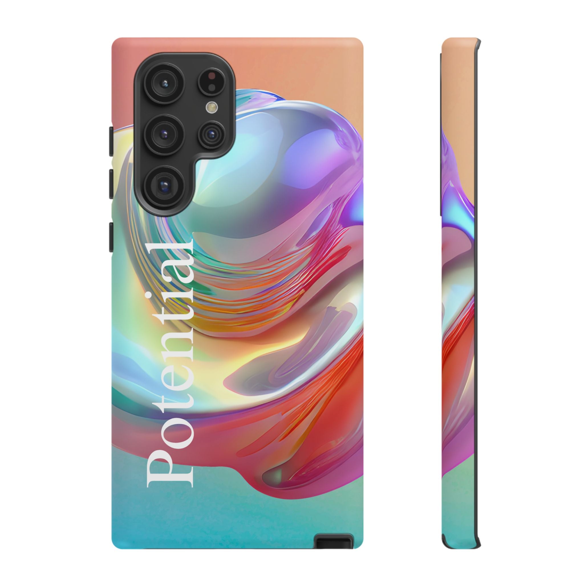Colorful Phone Tough Case - "Potential" Metamorph Design