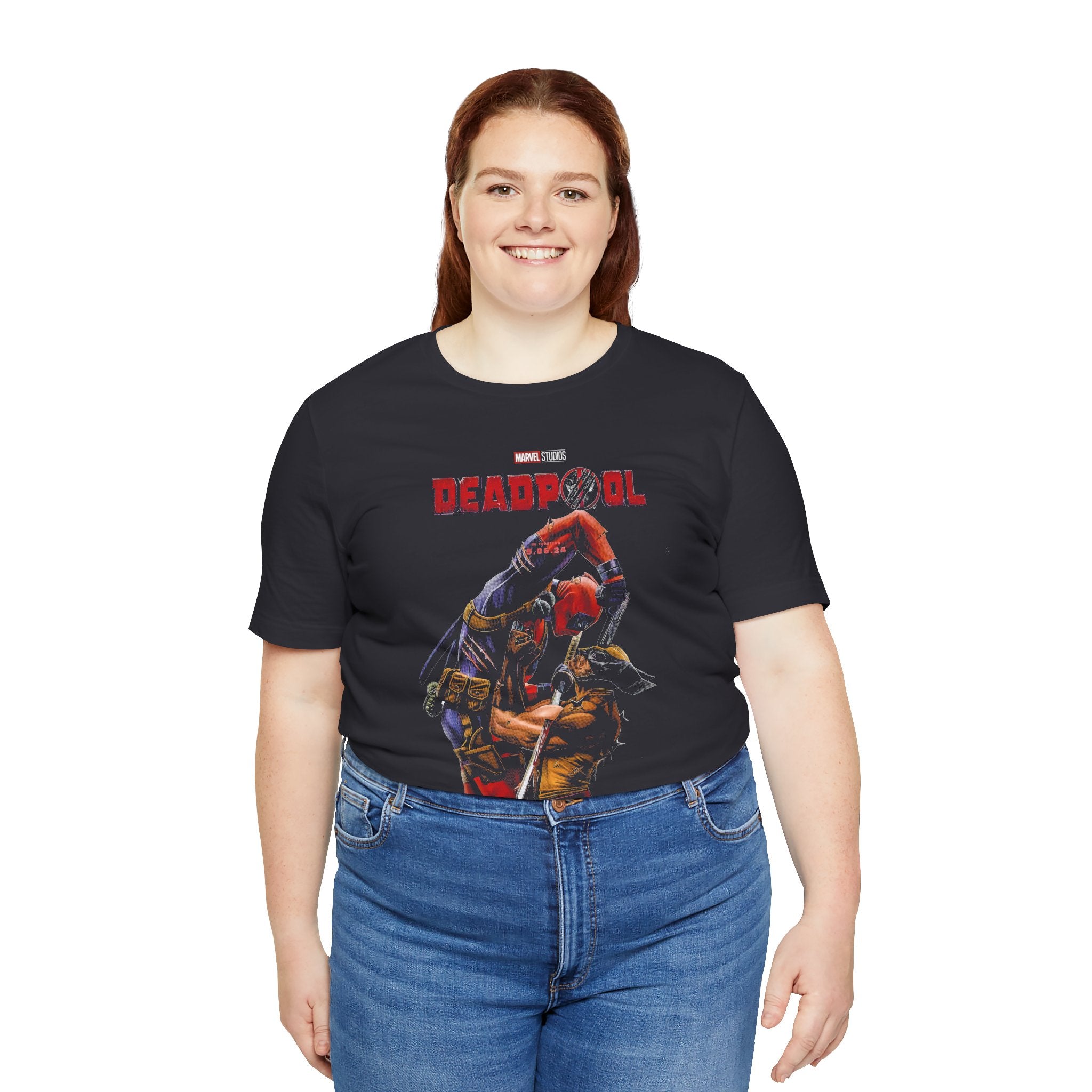 T-Shirt Deadpool Graphic Unisex Jersey Tee - Perfect for Comic Fans