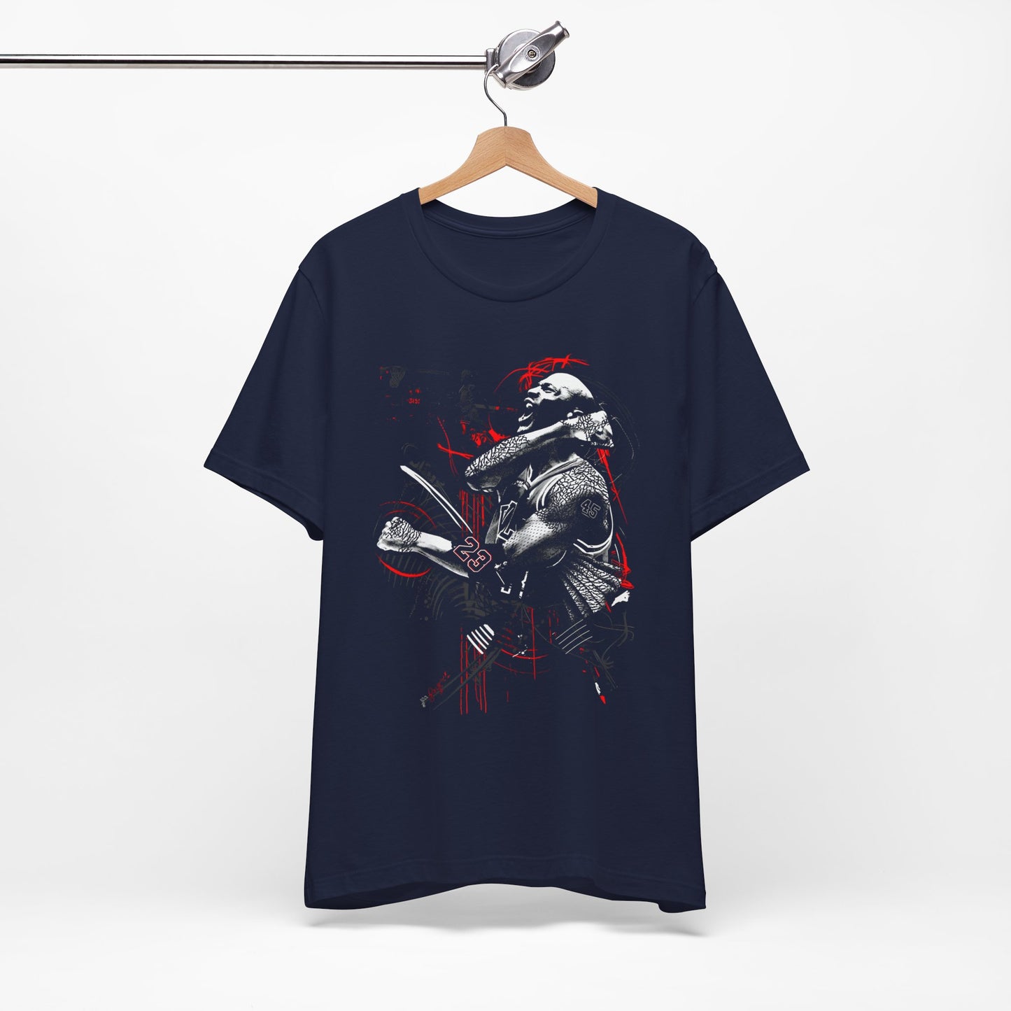 T-Shirt Dark Warrior Graphic Tee | Cool Casual Streetwear Navy