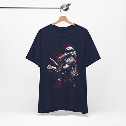 T-Shirt Dark Warrior Graphic Tee | Cool Casual Streetwear Navy