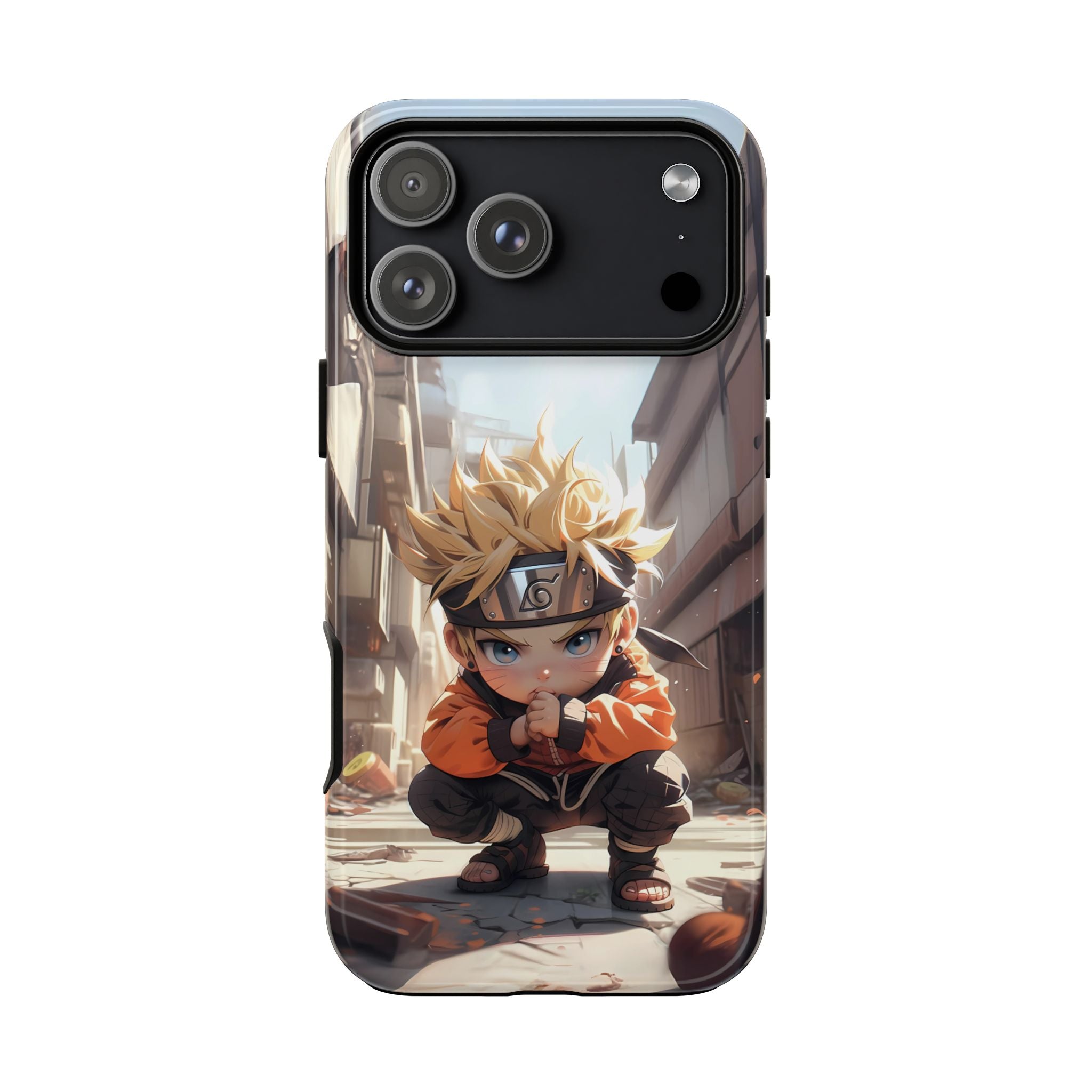 Chibi Naruto Tough Phone Case – Anime Protective Case for iPhone & Samsung, UV Resistant, Durable & Stylish