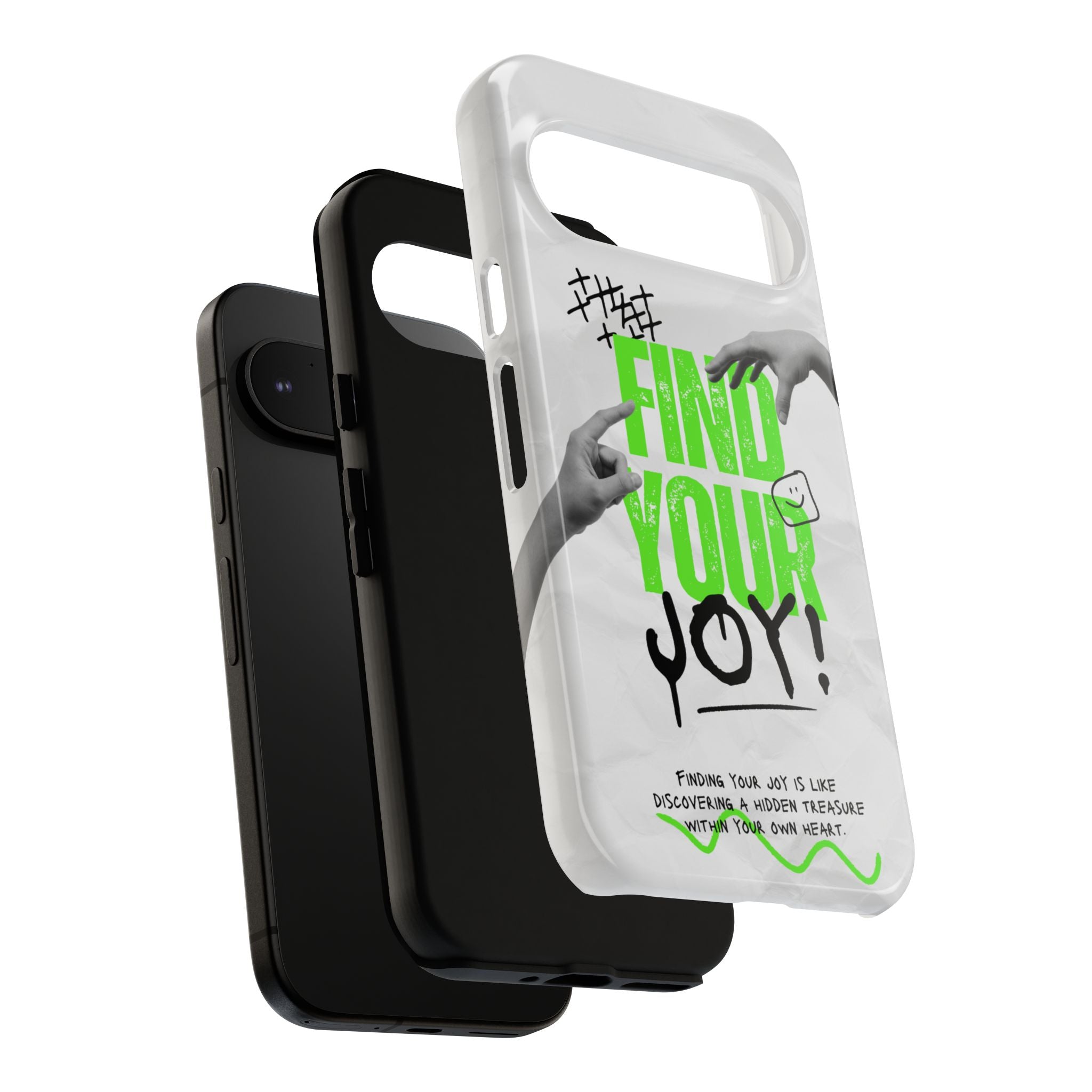 Phone Cases - Find Your Joy Themed Tough Phone Protection for iPhone, Samsung, Google Pixel (Matte/Glossy)