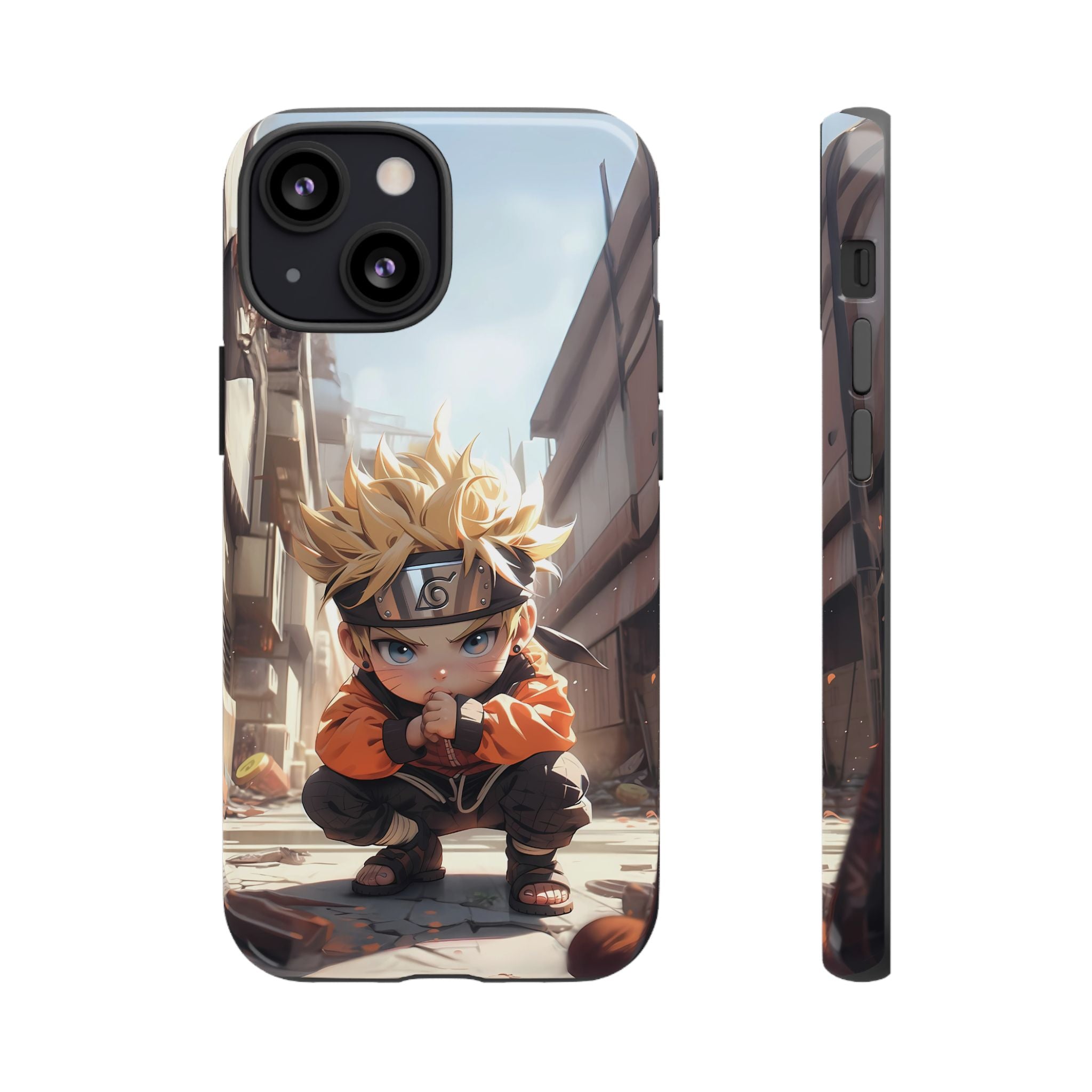 Chibi Naruto Tough Phone Case – Anime Protective Case for iPhone & Samsung, UV Resistant, Durable & Stylish
