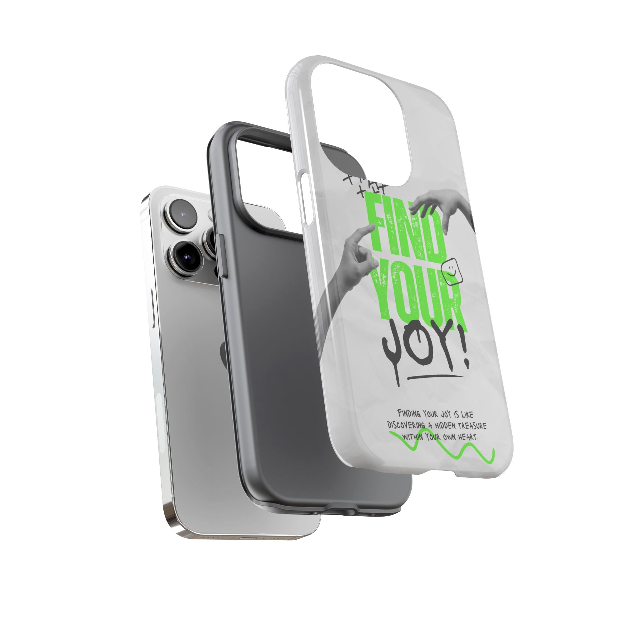 Phone Cases - Find Your Joy Themed Tough Phone Protection for iPhone, Samsung, Google Pixel (Matte/Glossy)