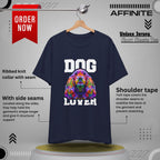 T-Shirt Dog Lover Graphic Tee | Unisex Short Sleeve T-Shirt for Dog Enthusiasts Navy