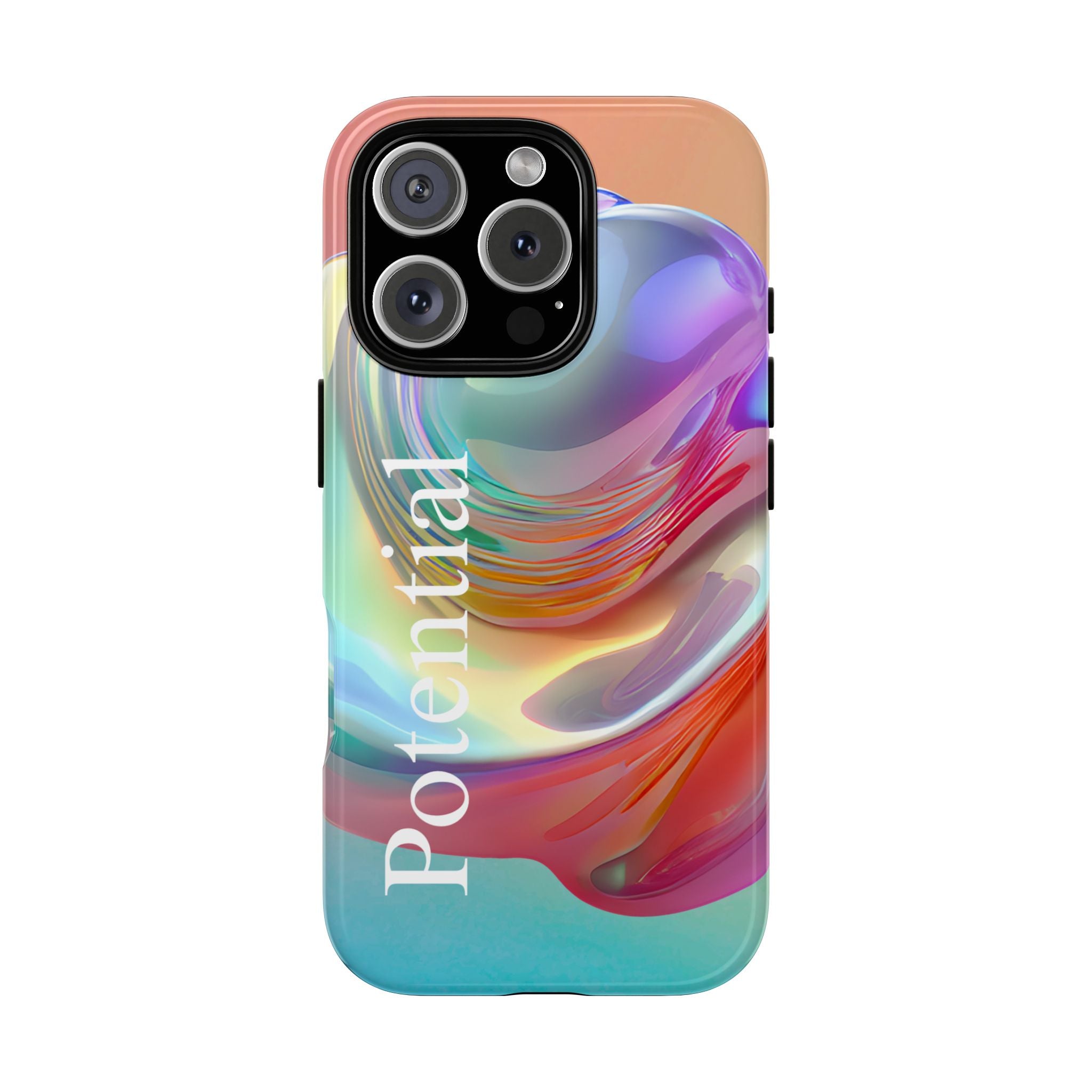Colorful Phone Tough Case - "Potential" Metamorph Design