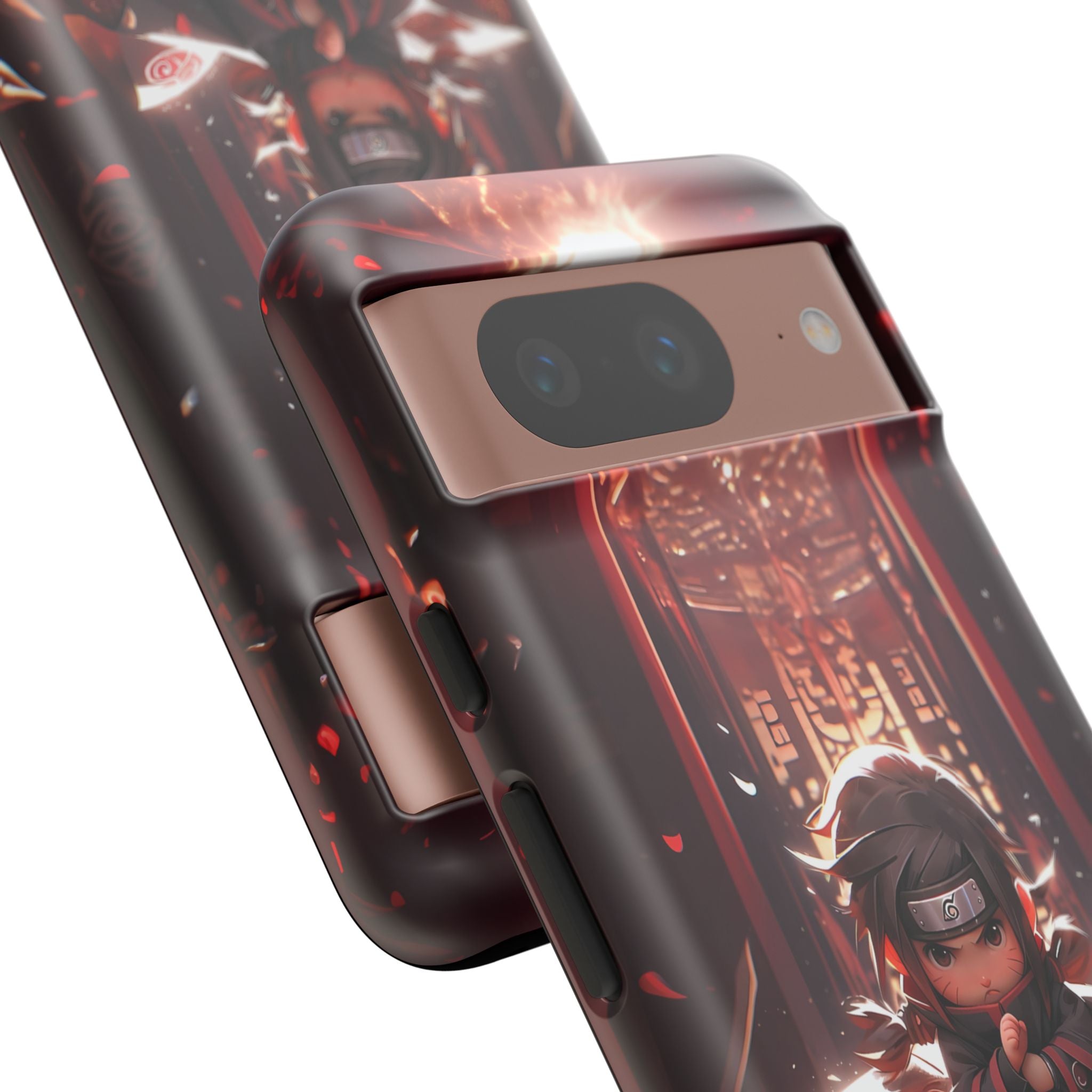 Chibi Itachi Tough Phone Case – Anime Protective Case for iPhone & Samsung, UV Resistant, Durable & Stylish