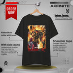T-Shirt Marvel T Shirt - Deadpool Graphic Tee (Unisex Cotton) Black Heather