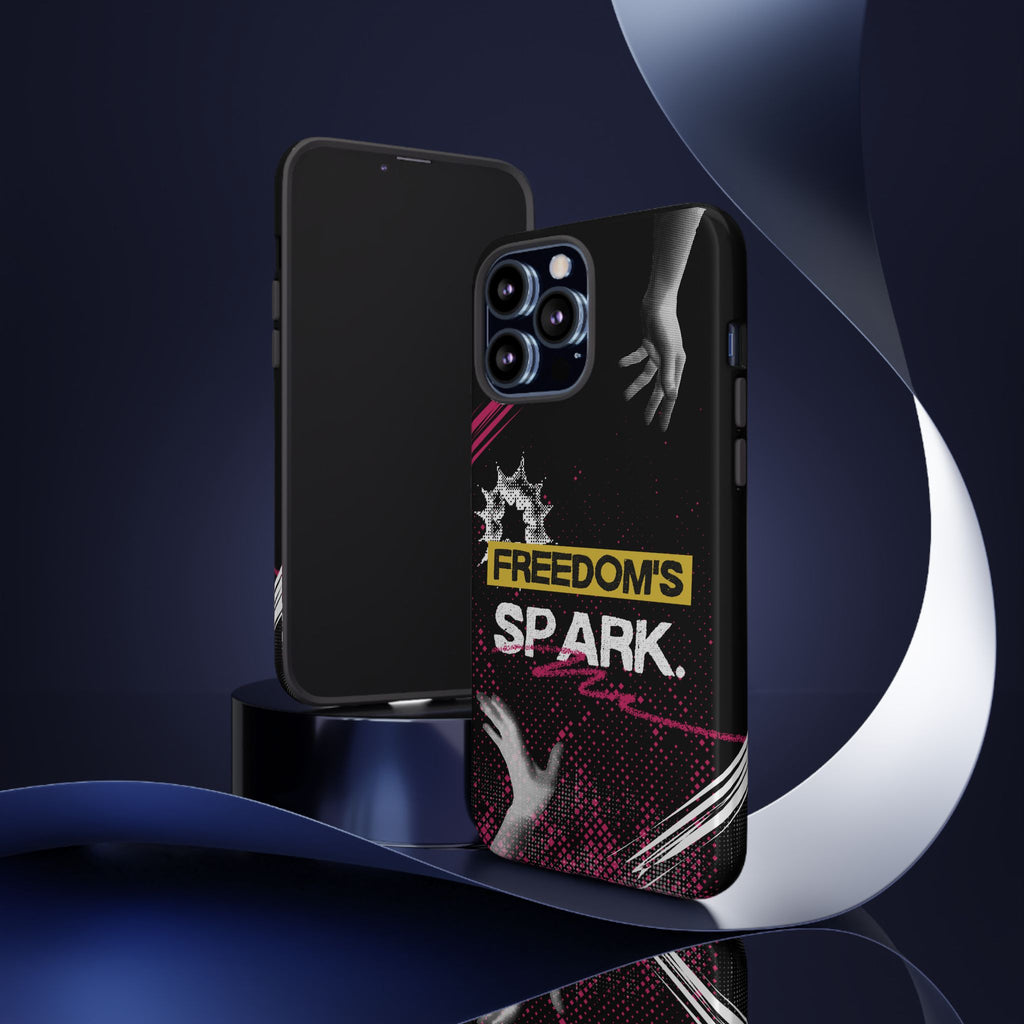 Tough Cases - Freedom's Spark Motivationsl Themed Phone Protection for iPhone, Samsung, and Google Pixel (Matte/Glossy)