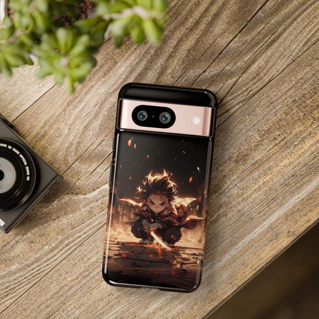 Tough Phone Case – Chibi Tanjiro Kamado Anime Protective Case for iPhone & Samsung