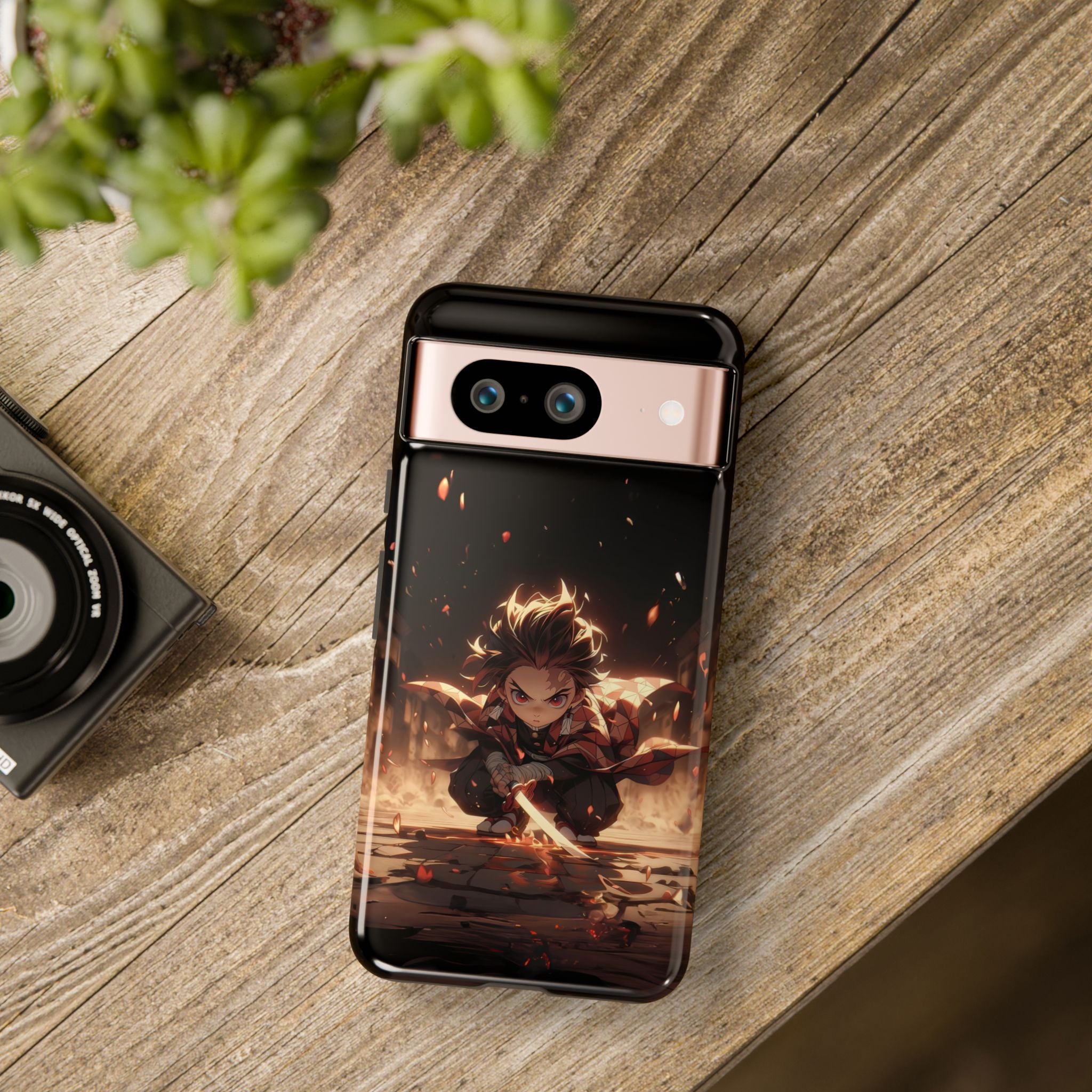 Tough Phone Case – Chibi Tanjiro Kamado Anime Protective Case for iPhone & Samsung