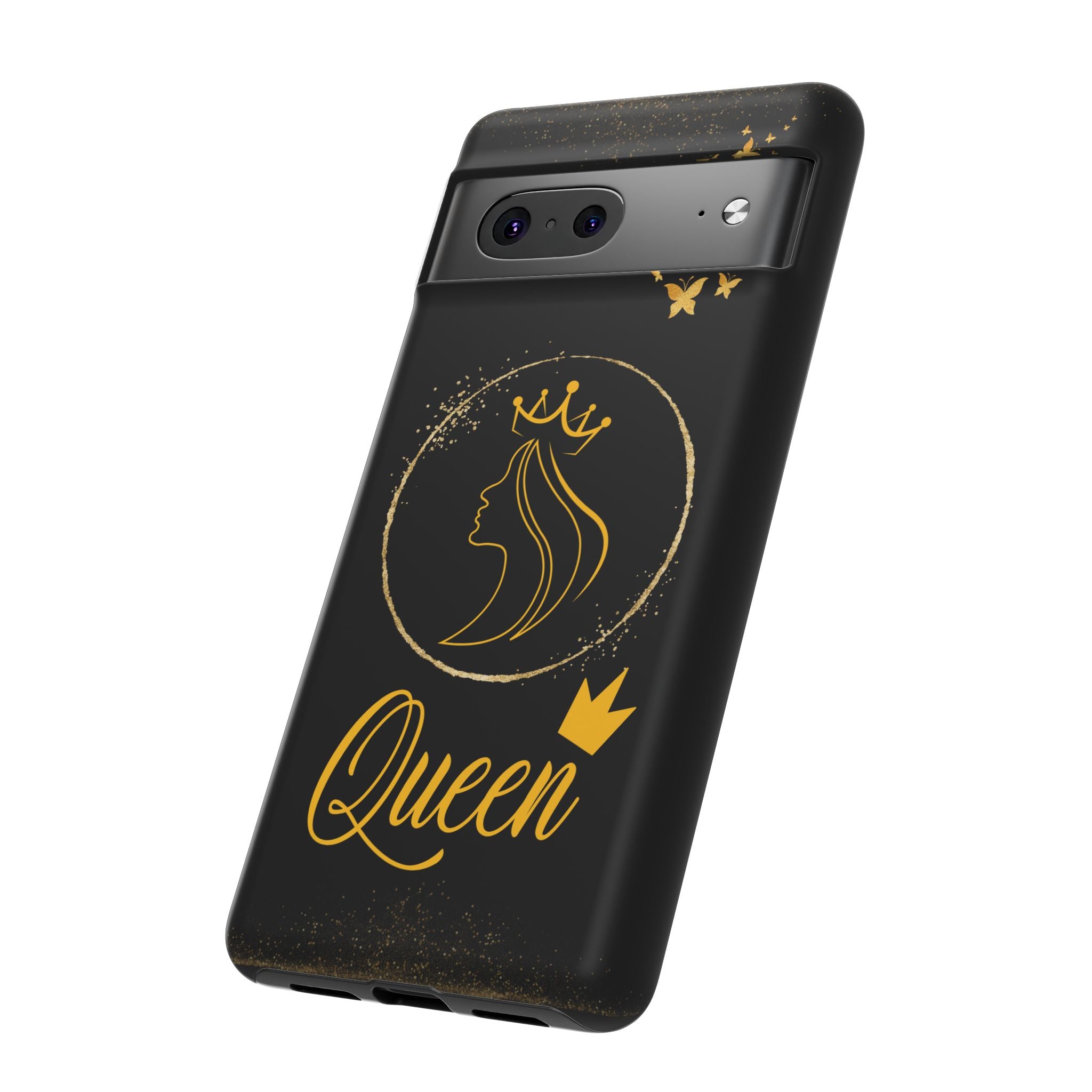 Tough Case Queen Phone Case – Matte & Glossy Crown Design for iPhone, Samsung & Pixel