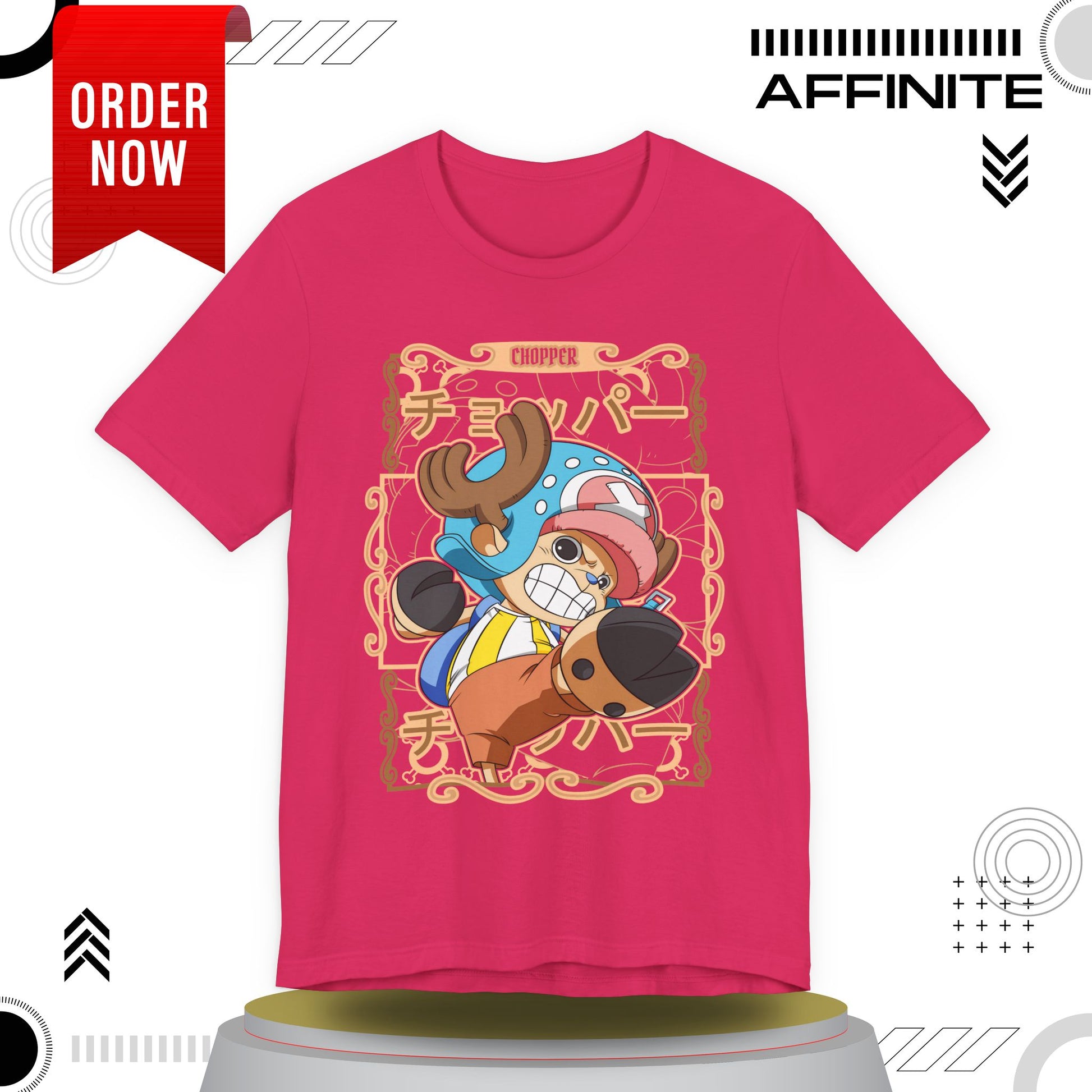 T-Shirt Anime-Inspired Unisex Short Sleeve Tee - 100% Cotton Chopper T-Shirt by Bella+Canvas