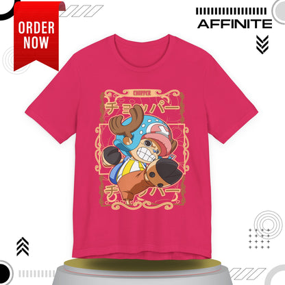 T-Shirt Anime-Inspired Unisex Short Sleeve Tee - 100% Cotton Chopper T-Shirt by Bella+Canvas
