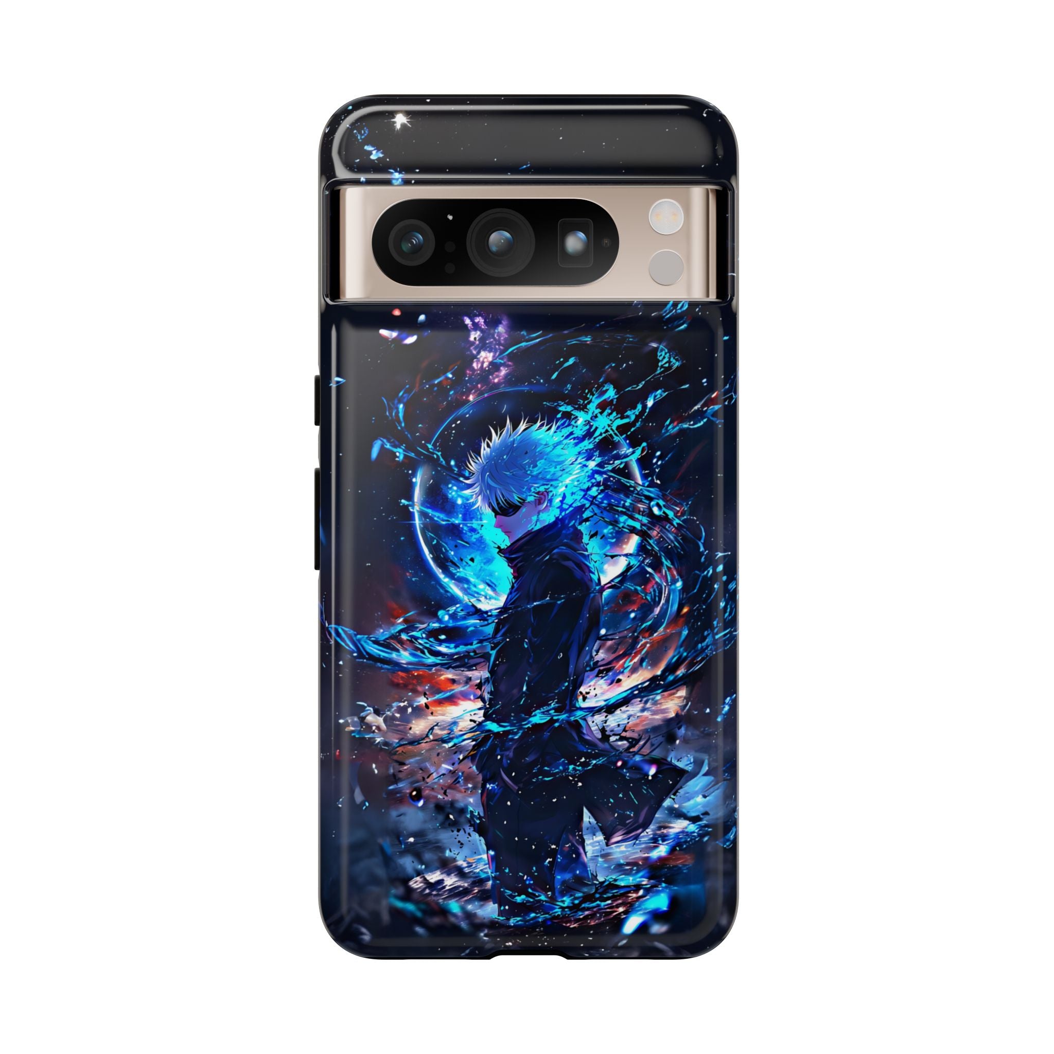 Anime Tough Phone Case – Gojou Satoru Design for iPhone, Samsung, and Google Pixel