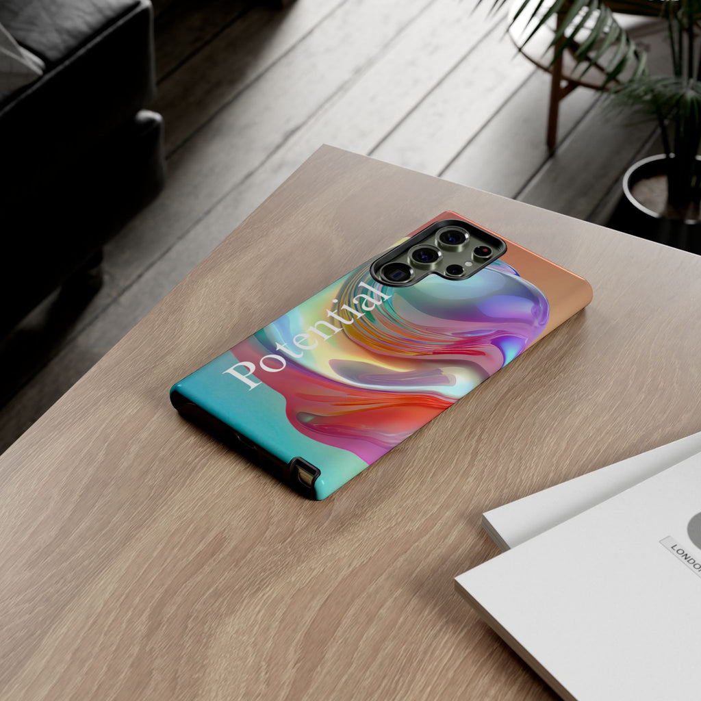 Colorful Phone Tough Case - "Potential" Metamorph Design