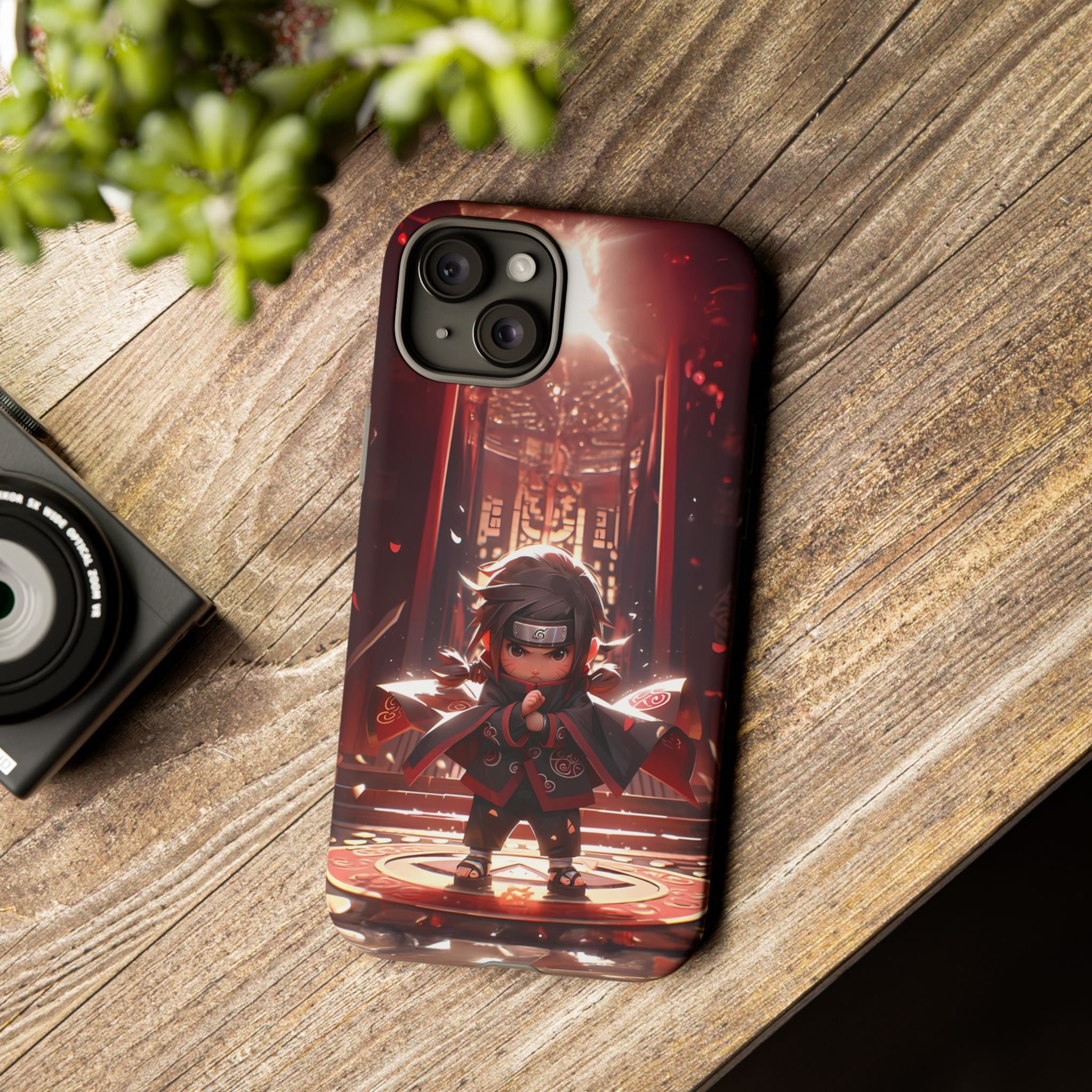 Chibi Itachi Tough Phone Case – Anime Protective Case for iPhone & Samsung, UV Resistant, Durable & Stylish