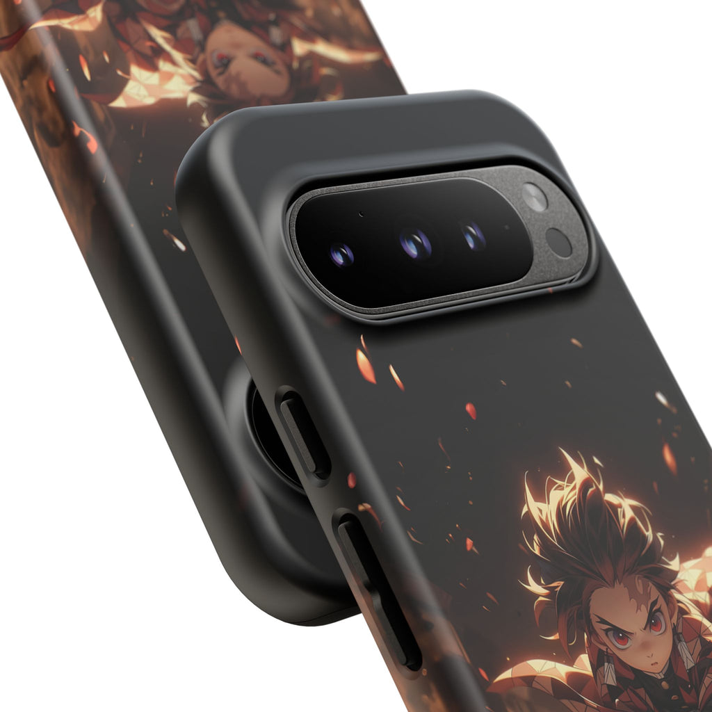 Tough Phone Case – Chibi Tanjiro Kamado Anime Protective Case for iPhone & Samsung