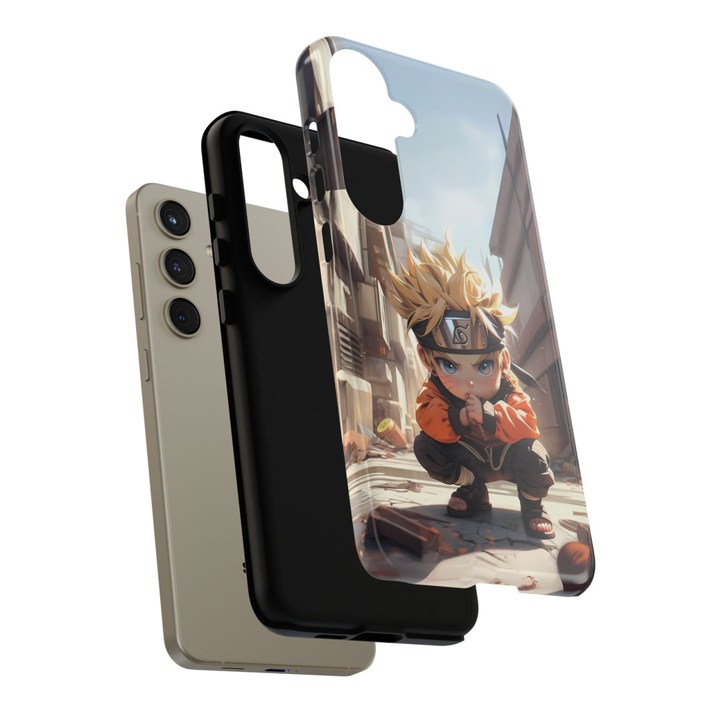 Chibi Naruto Tough Phone Case – Anime Protective Case for iPhone & Samsung, UV Resistant, Durable & Stylish