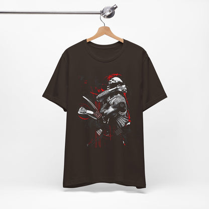 T-Shirt Dark Warrior Graphic Tee | Cool Casual Streetwear Brown