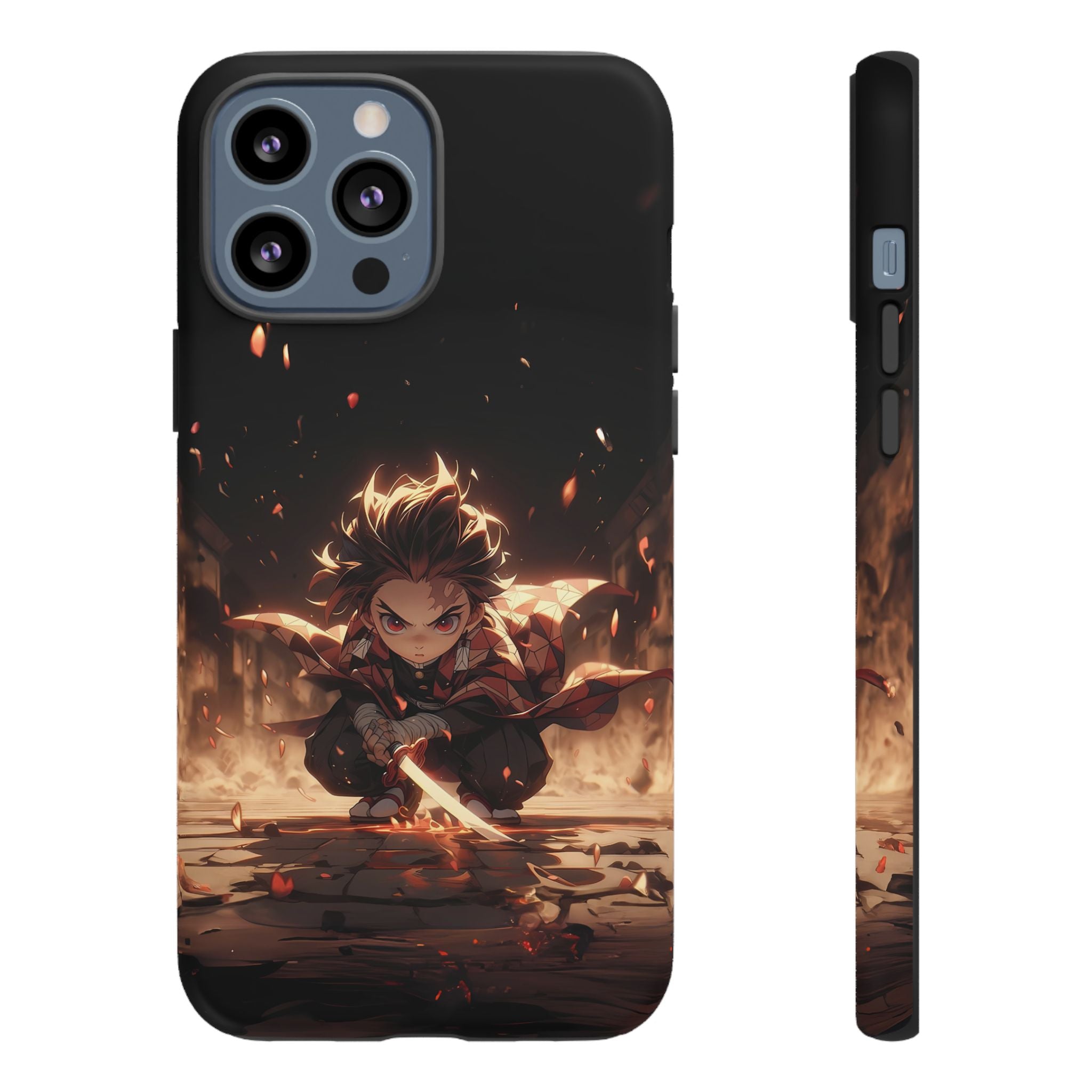 Tough Phone Case – Chibi Tanjiro Kamado Anime Protective Case for iPhone & Samsung