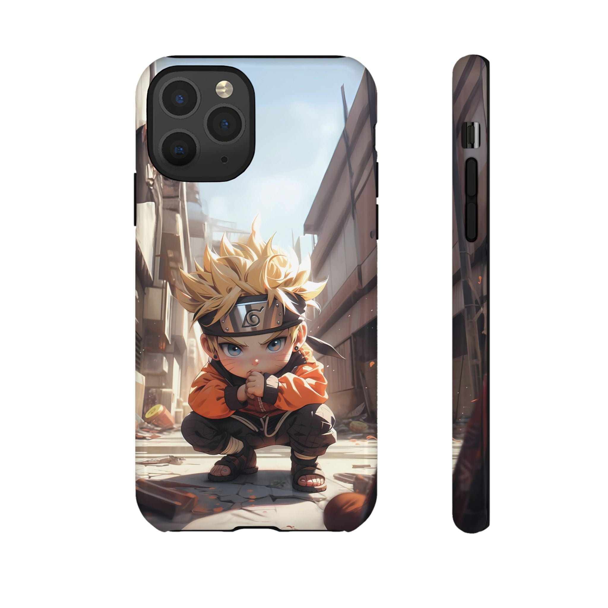 Chibi Naruto Tough Phone Case – Anime Protective Case for iPhone & Samsung, UV Resistant, Durable & Stylish