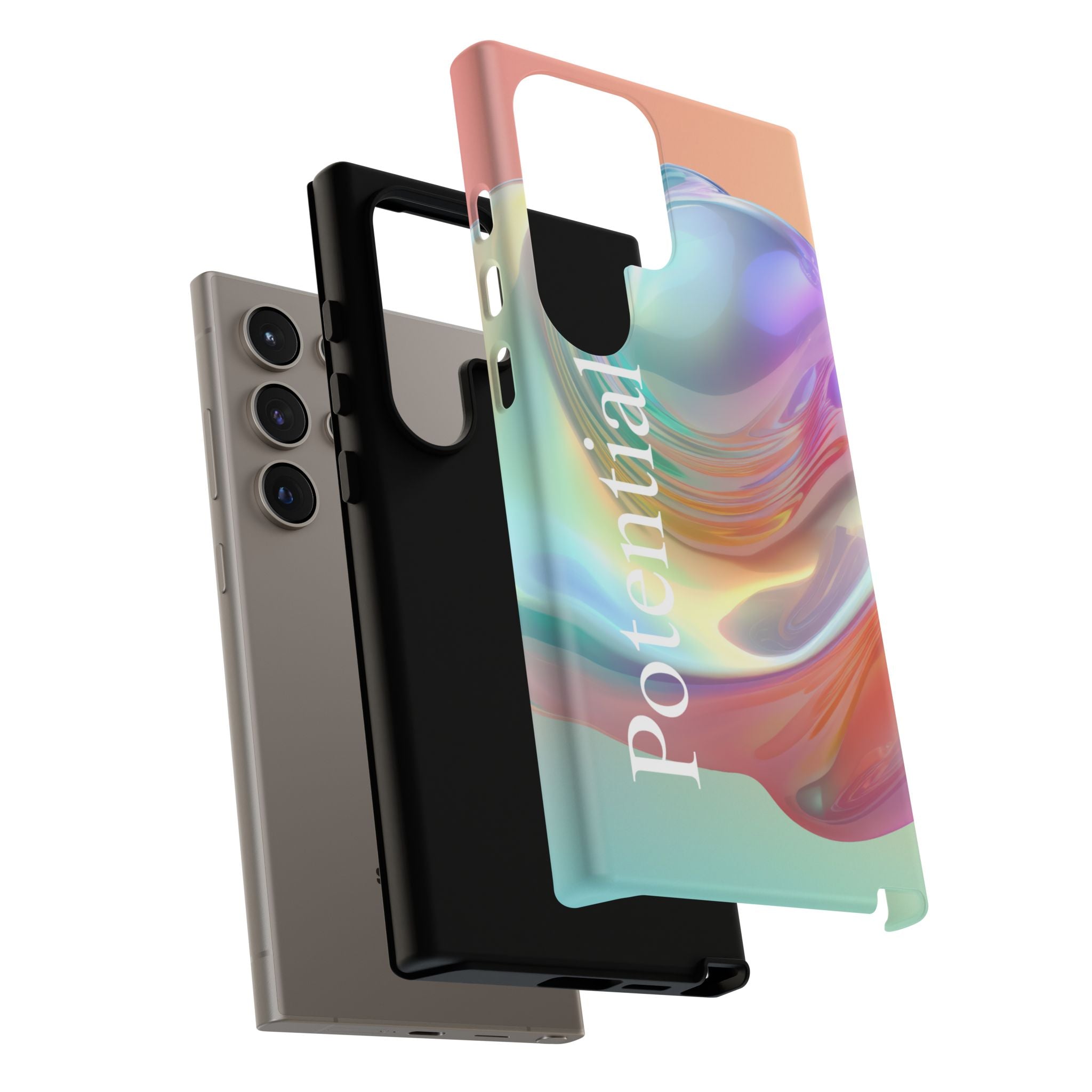Colorful Phone Tough Case - "Potential" Metamorph Design
