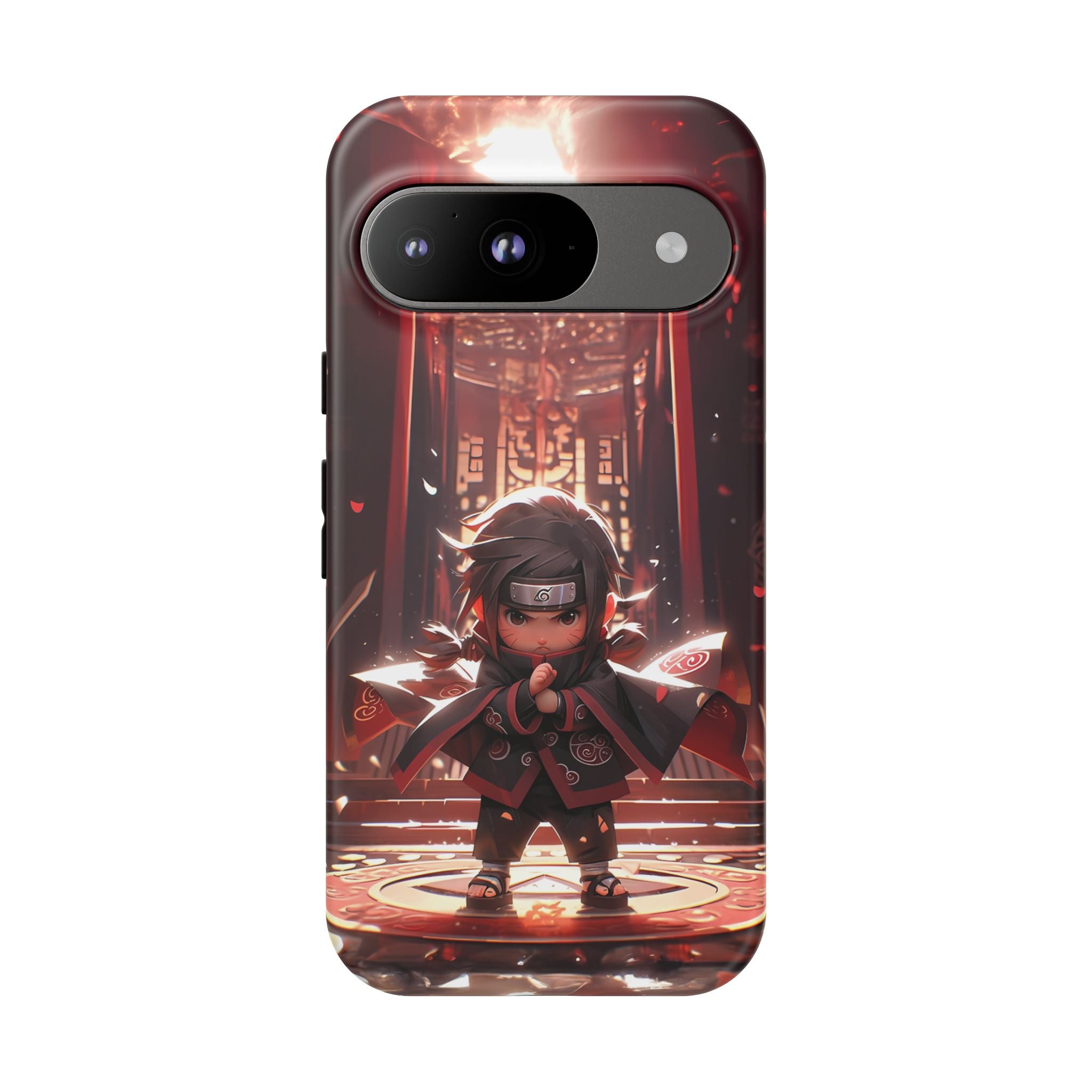 Chibi Itachi Tough Phone Case – Anime Protective Case for iPhone & Samsung, UV Resistant, Durable & Stylish