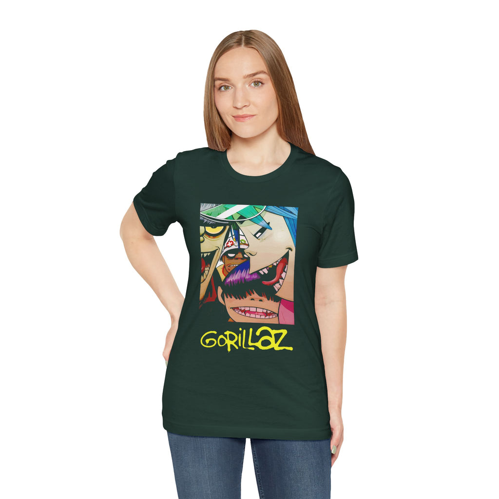 Gorillaz T-Shirt - Streetwear Unisex Band Tee for Music Fans (100% Cotton)