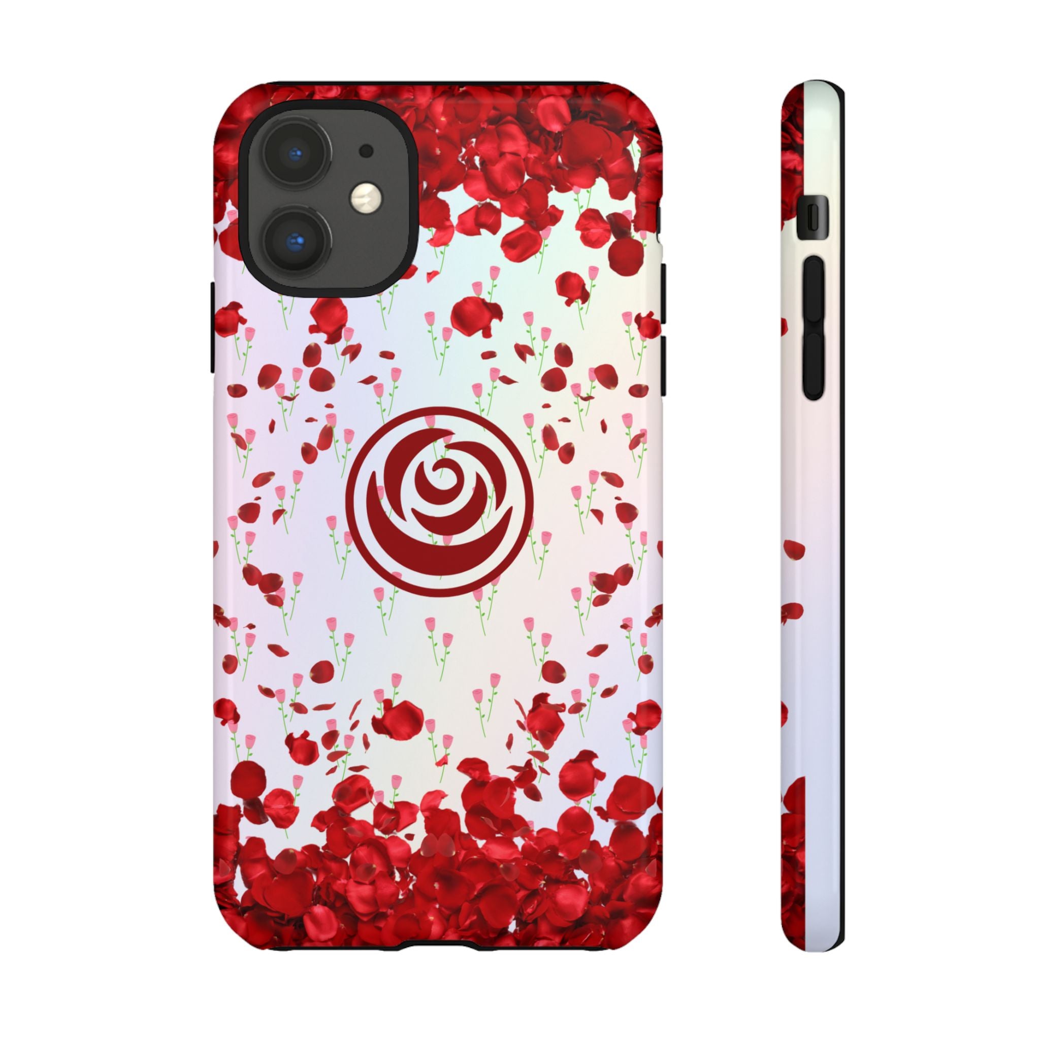 Tough Cases - Red Blossom Elegance Themed Phone Protection for iPhone, Samsung, and Google Pixel (Matte/Glossy)