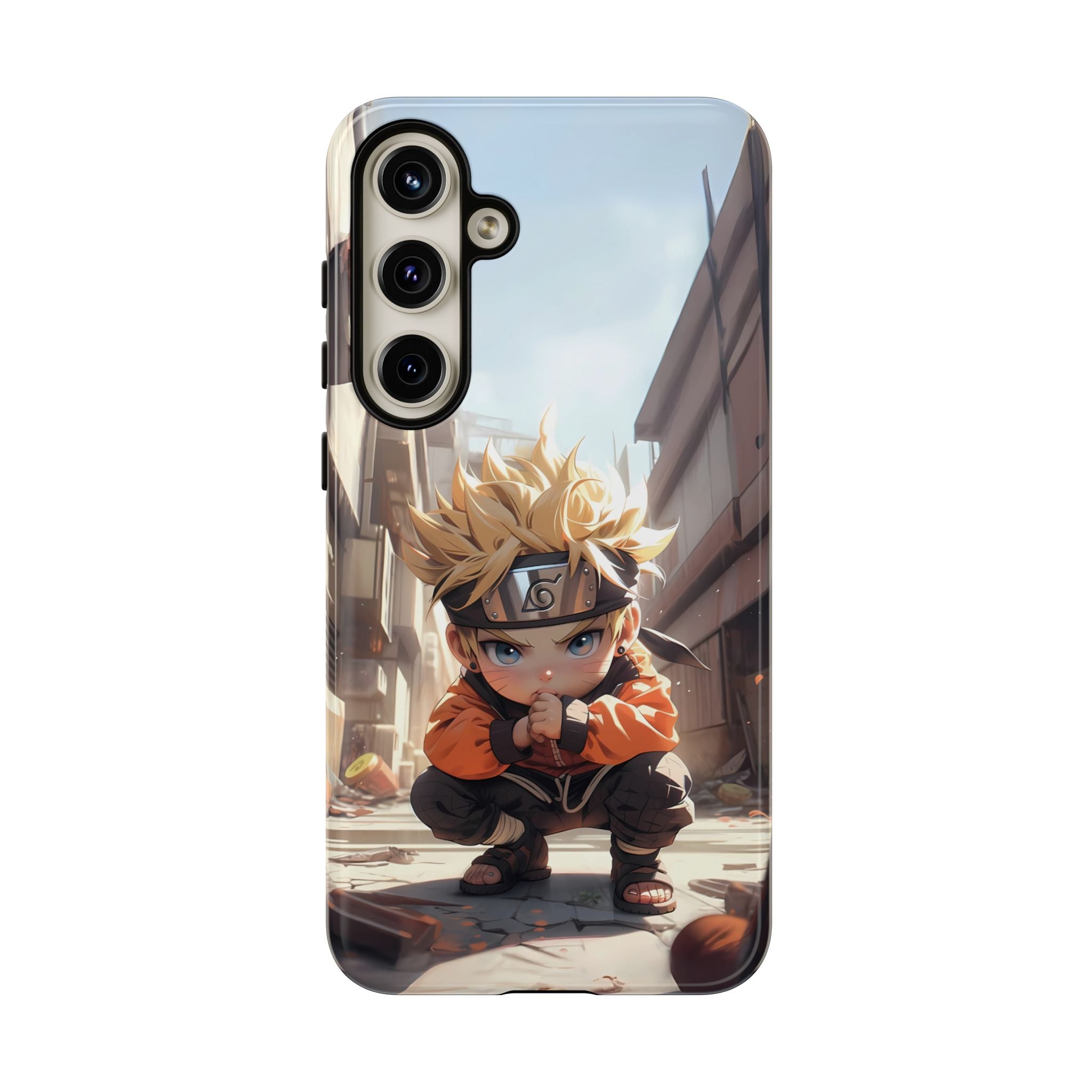 Chibi Naruto Tough Phone Case – Anime Protective Case for iPhone & Samsung, UV Resistant, Durable & Stylish