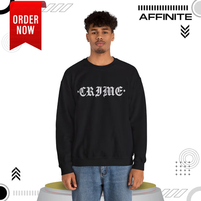 Sweatshirt CRIME Graphic Sweatshirt - Unisex Heavy Blend Crewneck (Cotton/Polyester)