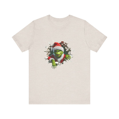 T-Shirt The Grinch Unisex Jersey Short Sleeve Tee | Soft Cotton Christmas T-Shirt Heather Dust
