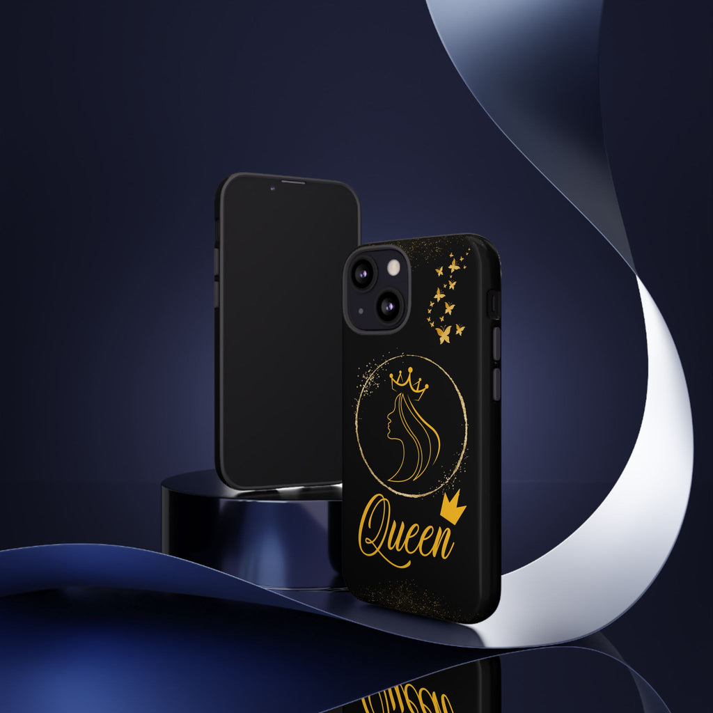 Tough Case Queen Phone Case – Matte & Glossy Crown Design for iPhone, Samsung & Pixel