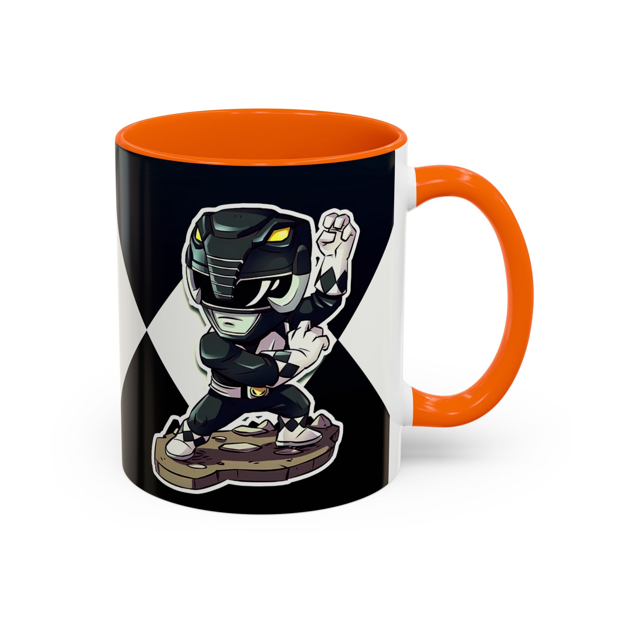 Mighty Morphin Power Rangers Black Ranger Ceramic Mug - 11oz & 15oz Coffee Mug - Accent Mug for Pop Culture Fans