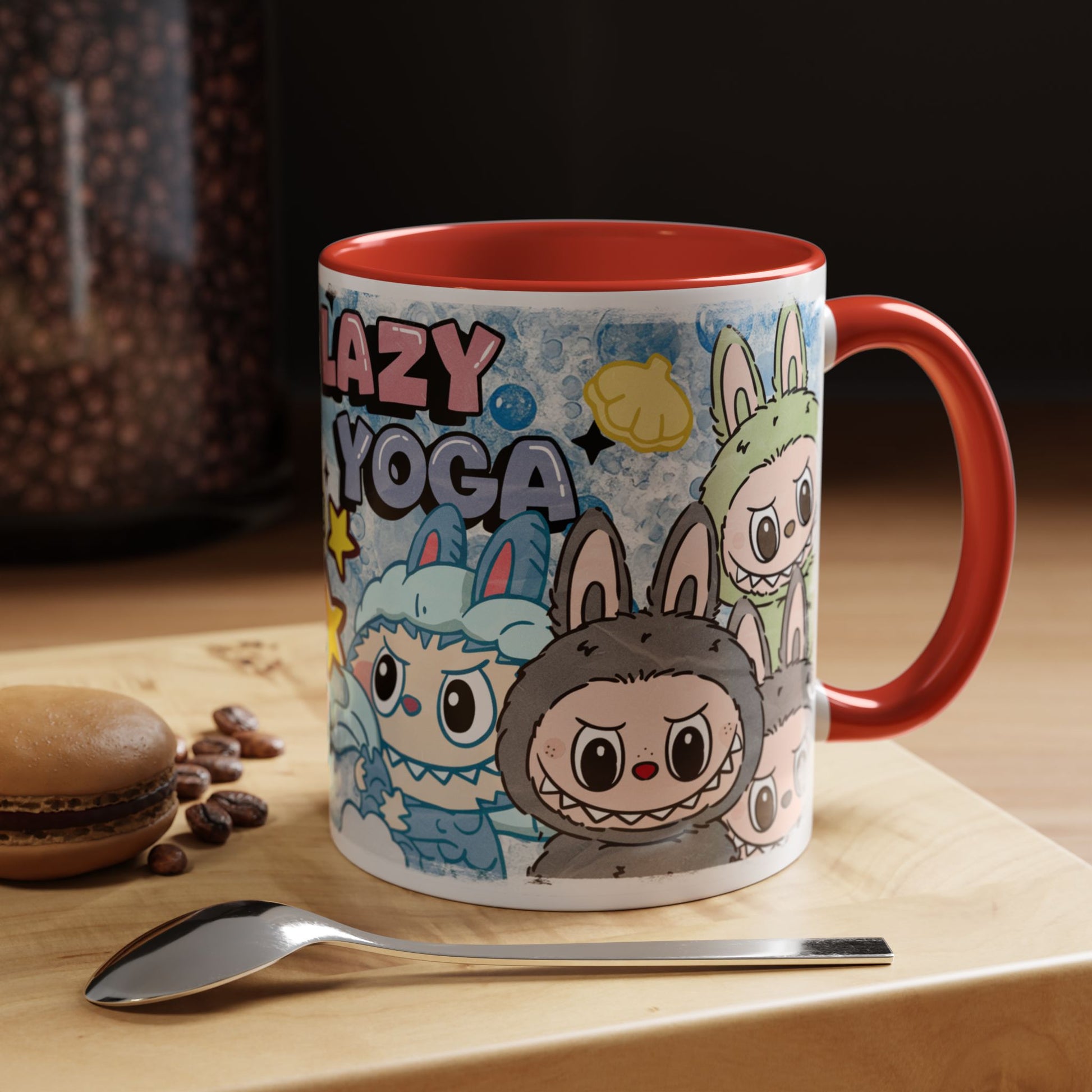 Mug Lazy Yoga Accent Coffee Mug - Cute Animal Design 11oz & 15oz