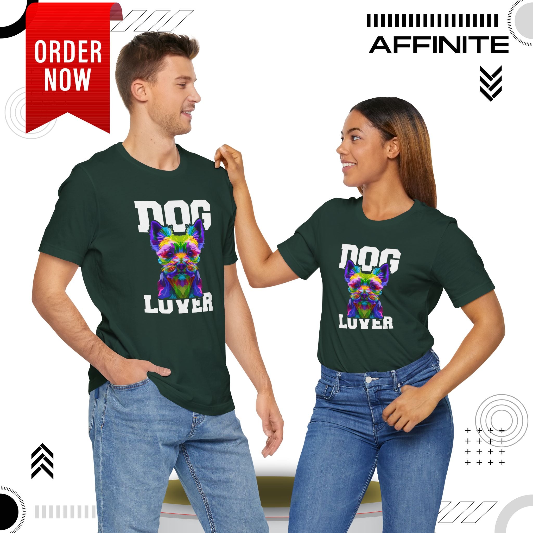 T-Shirt Dog Lover Unisex T-Shirt | Sharp Dog Graphic