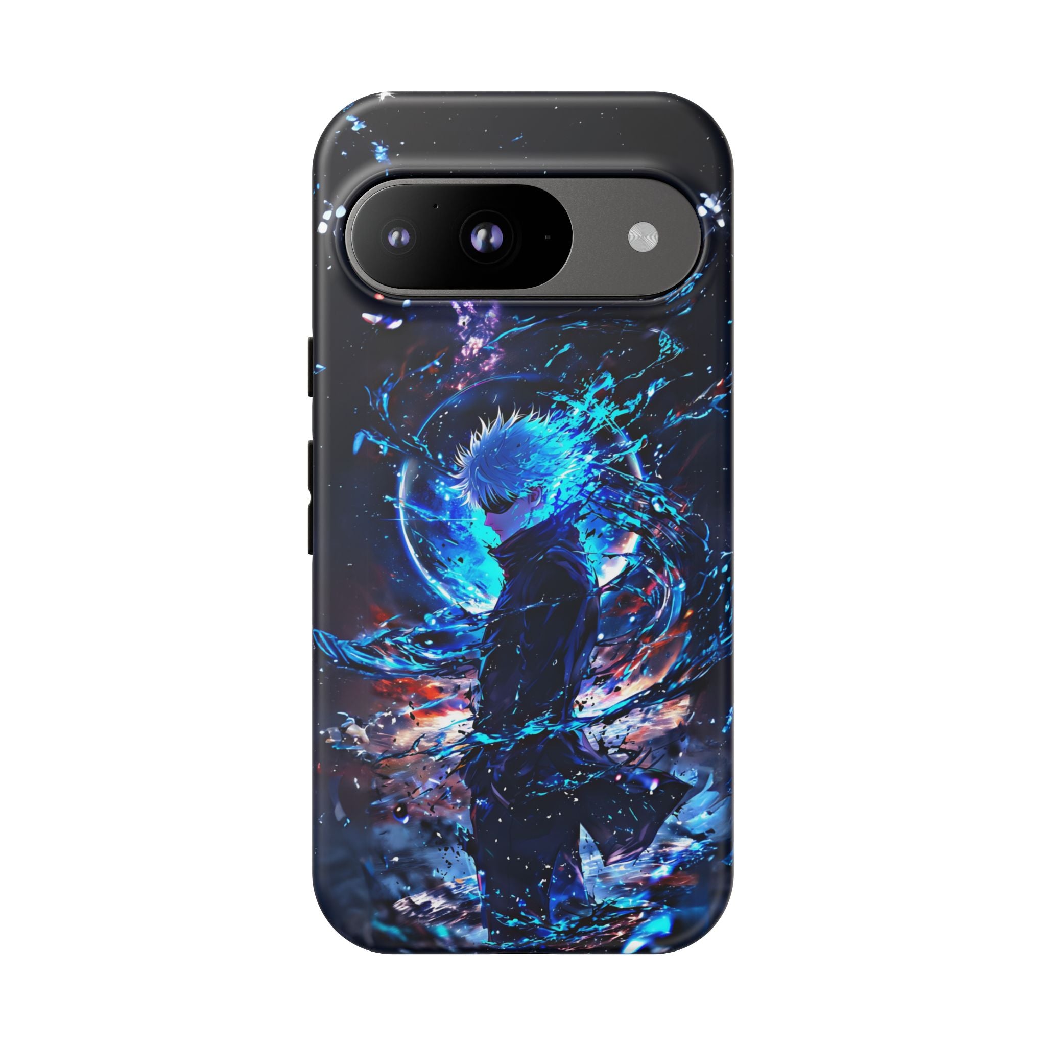 Anime Tough Phone Case – Gojou Satoru Design for iPhone, Samsung, and Google Pixel