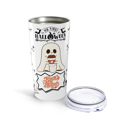 Tumblers Tumbler 20oz White, "Spooky Halloween 20oz Tumbler" Keep Your Drinks Hot or Cold with Style!
