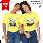 T-Shirt Cartoon Clothing - Spongebob Graphic Tee (Patrick & Mr. Krab)