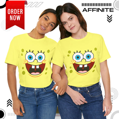 T-Shirt Cartoon Clothing - Spongebob Graphic Tee (Patrick & Mr. Krab)