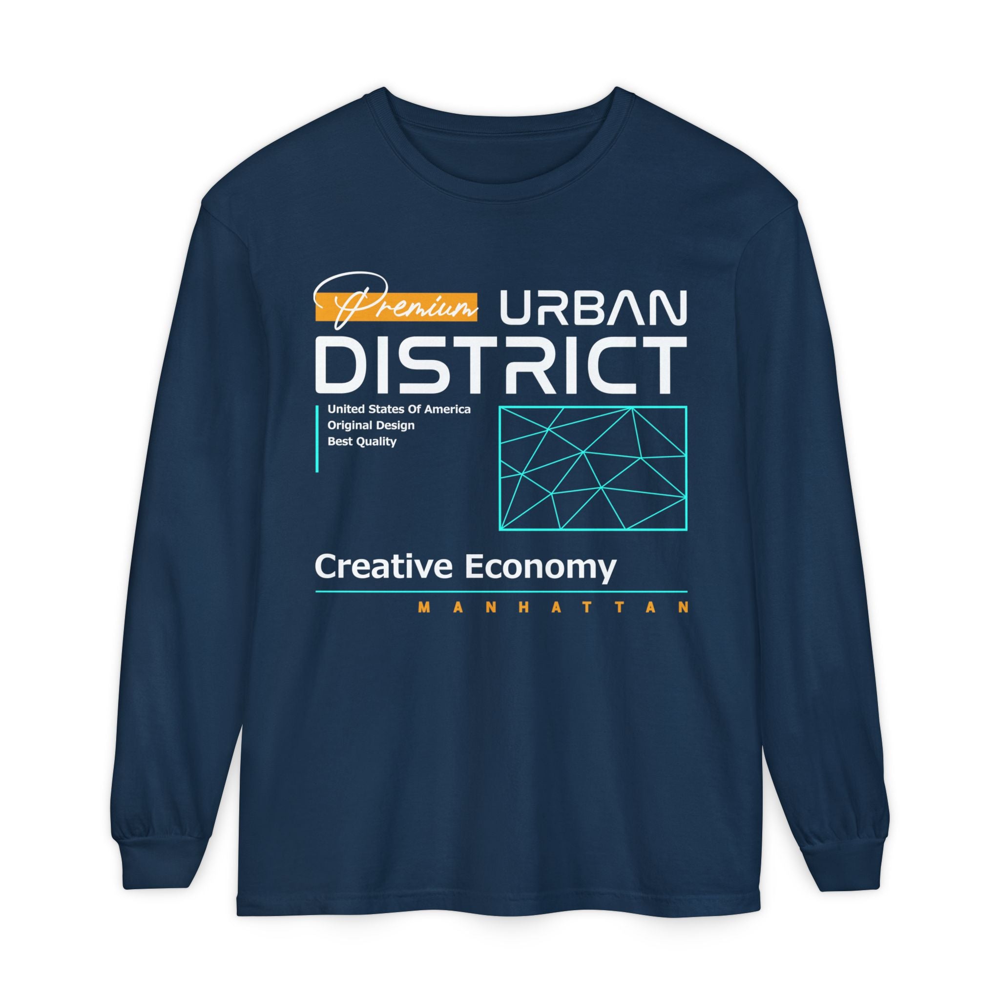 Vintage Graphic Long Sleeve Tee - Urban District Unisex Shirt