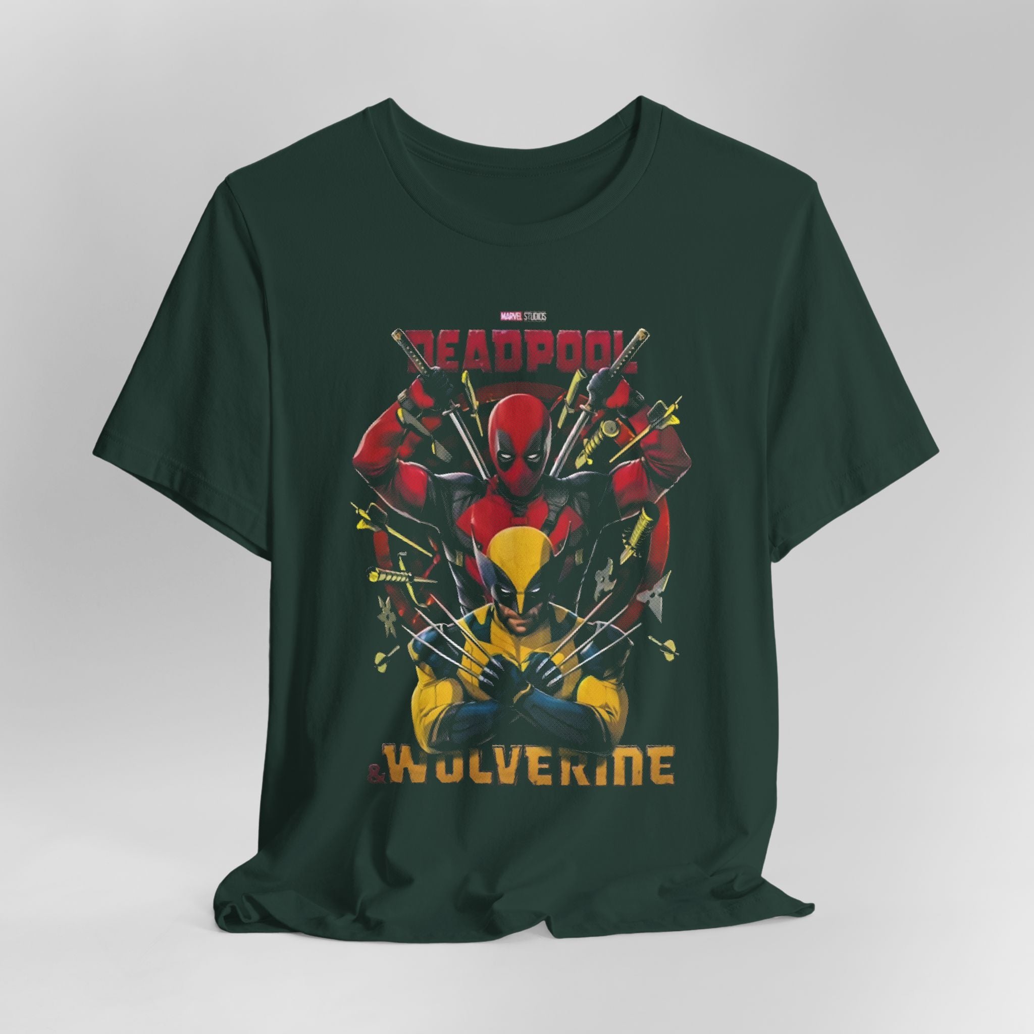 Wolverine and Deadpool T-Shirt – Soft Cotton Graphic Tee for Marvel Fans | Unisex Crew Neck