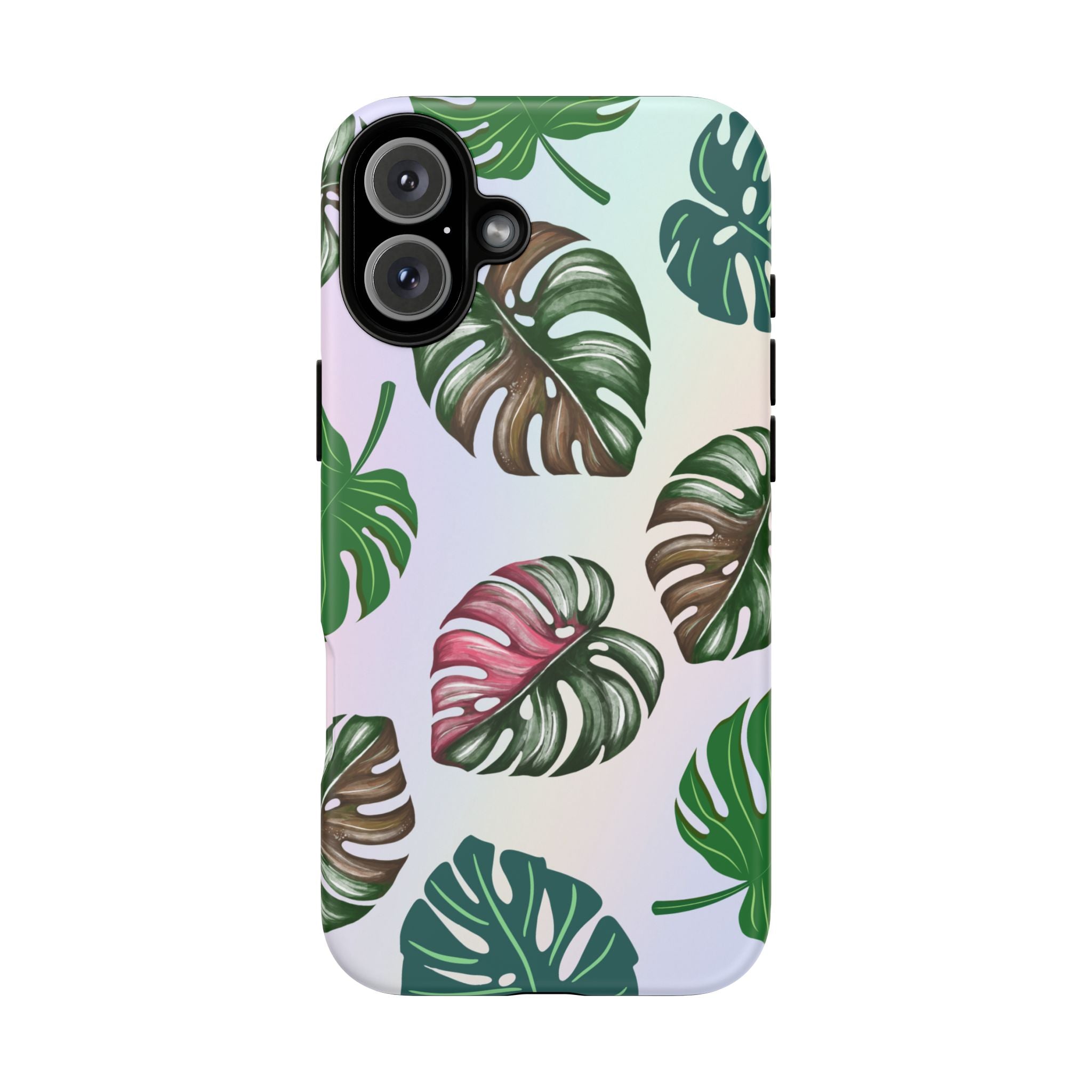 Tough Cases - Monstera Leaf Themed Phone Protection for iPhone, Samsung, and Google Pixel (Matte/Glossy)