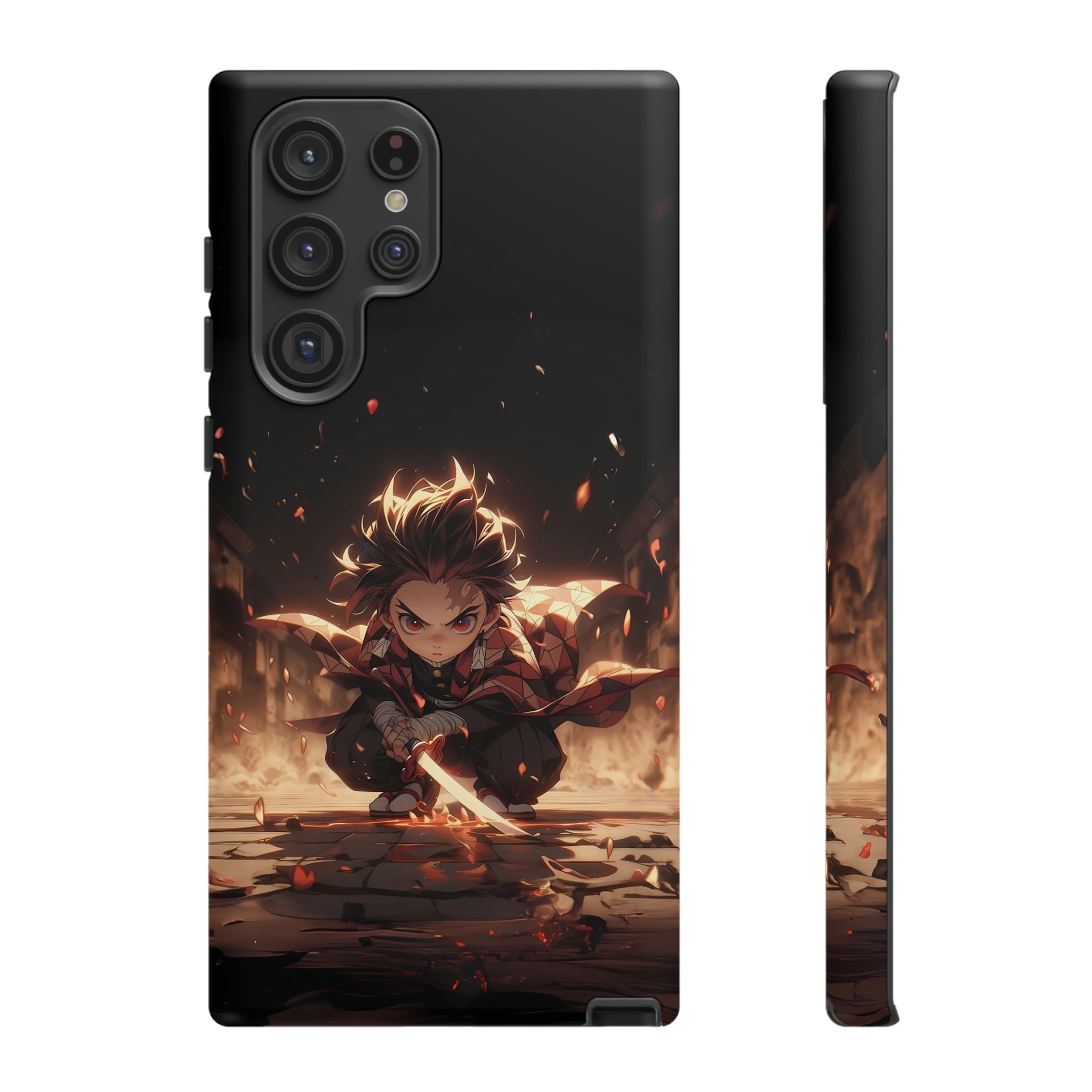 Tough Phone Case – Chibi Tanjiro Kamado Anime Protective Case for iPhone & Samsung