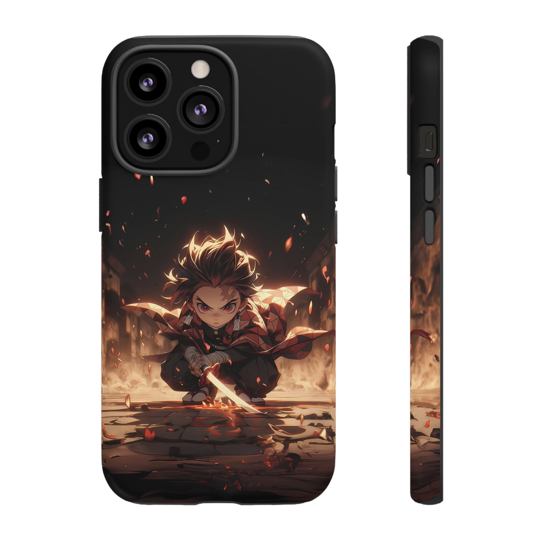 Tough Phone Case – Chibi Tanjiro Kamado Anime Protective Case for iPhone & Samsung