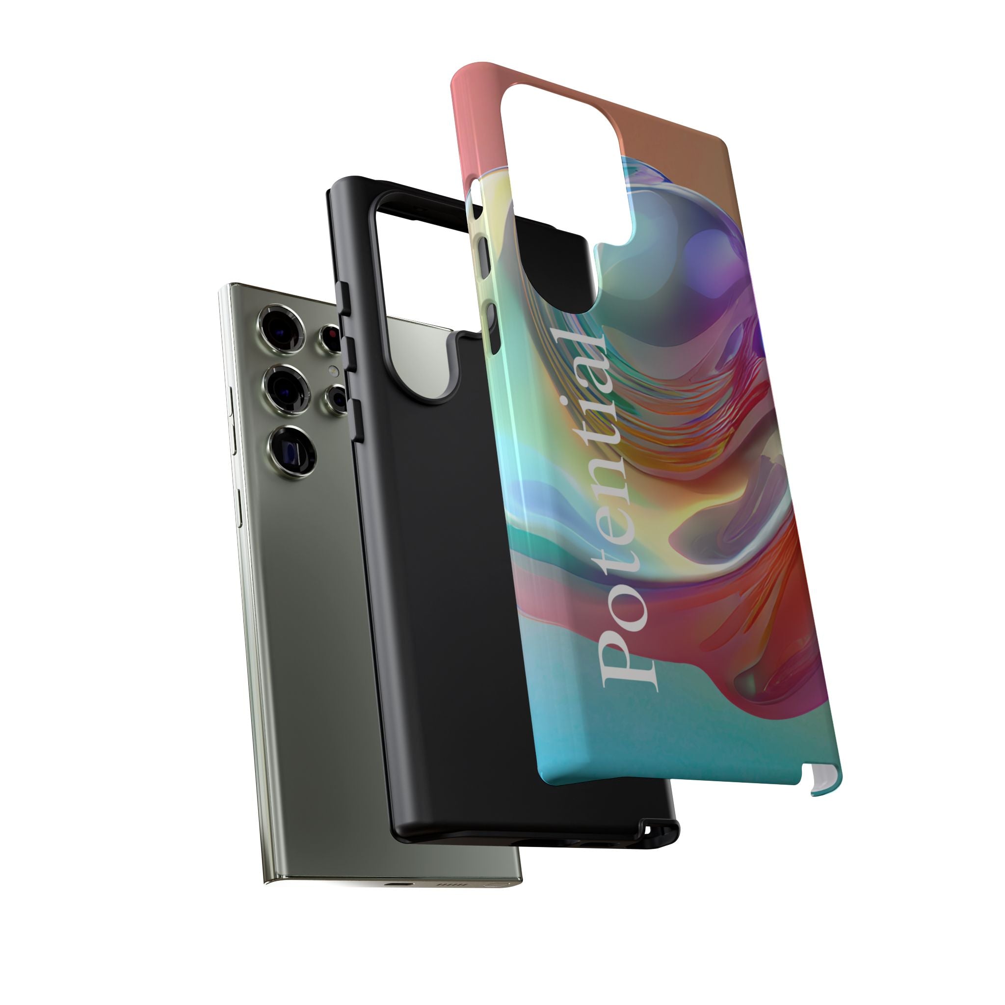 Colorful Phone Tough Case - "Potential" Metamorph Design