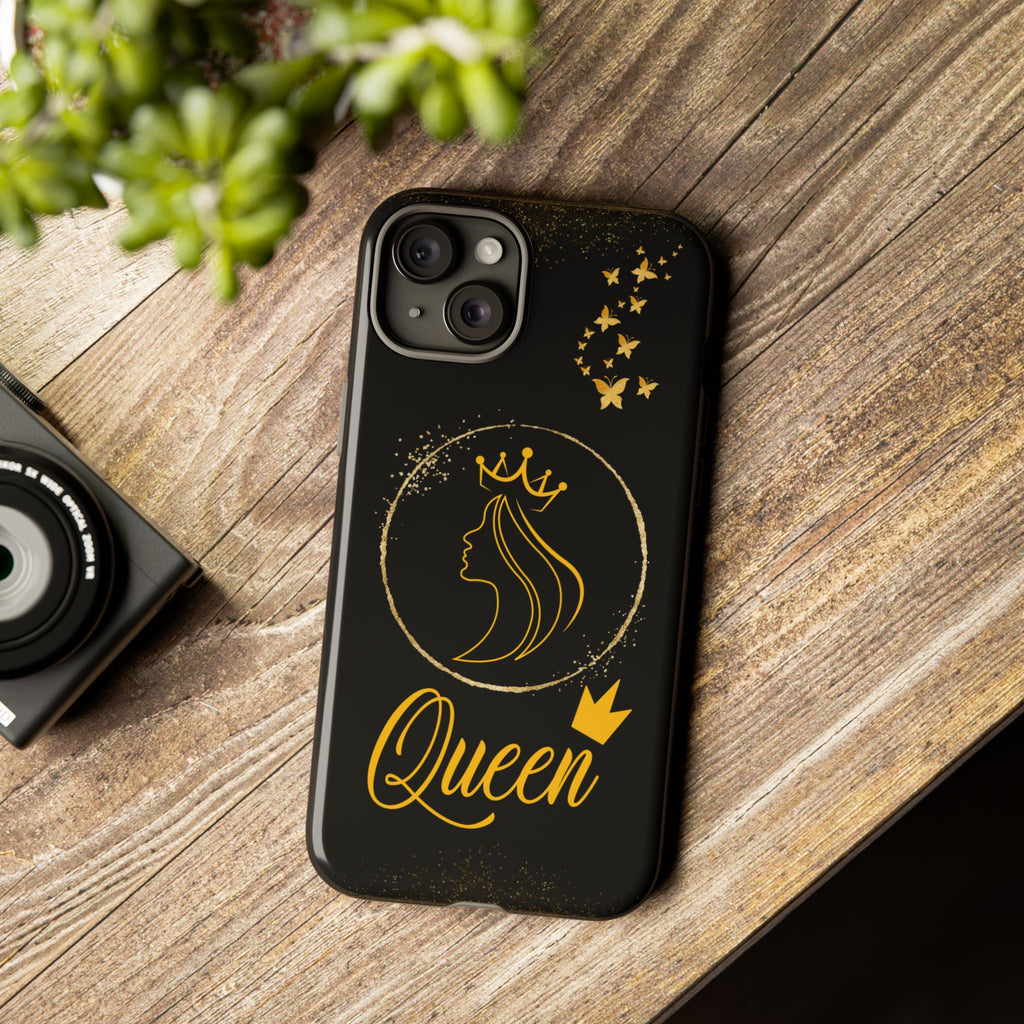 Tough Case Queen Phone Case – Matte & Glossy Crown Design for iPhone, Samsung & Pixel